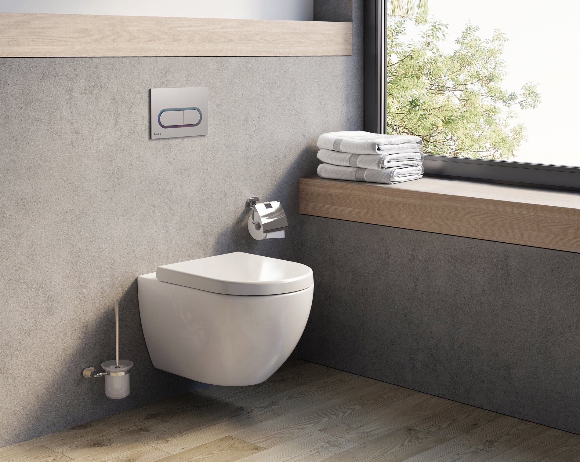 Ravak Uni Chrome WC RimOff fehér – WC-k