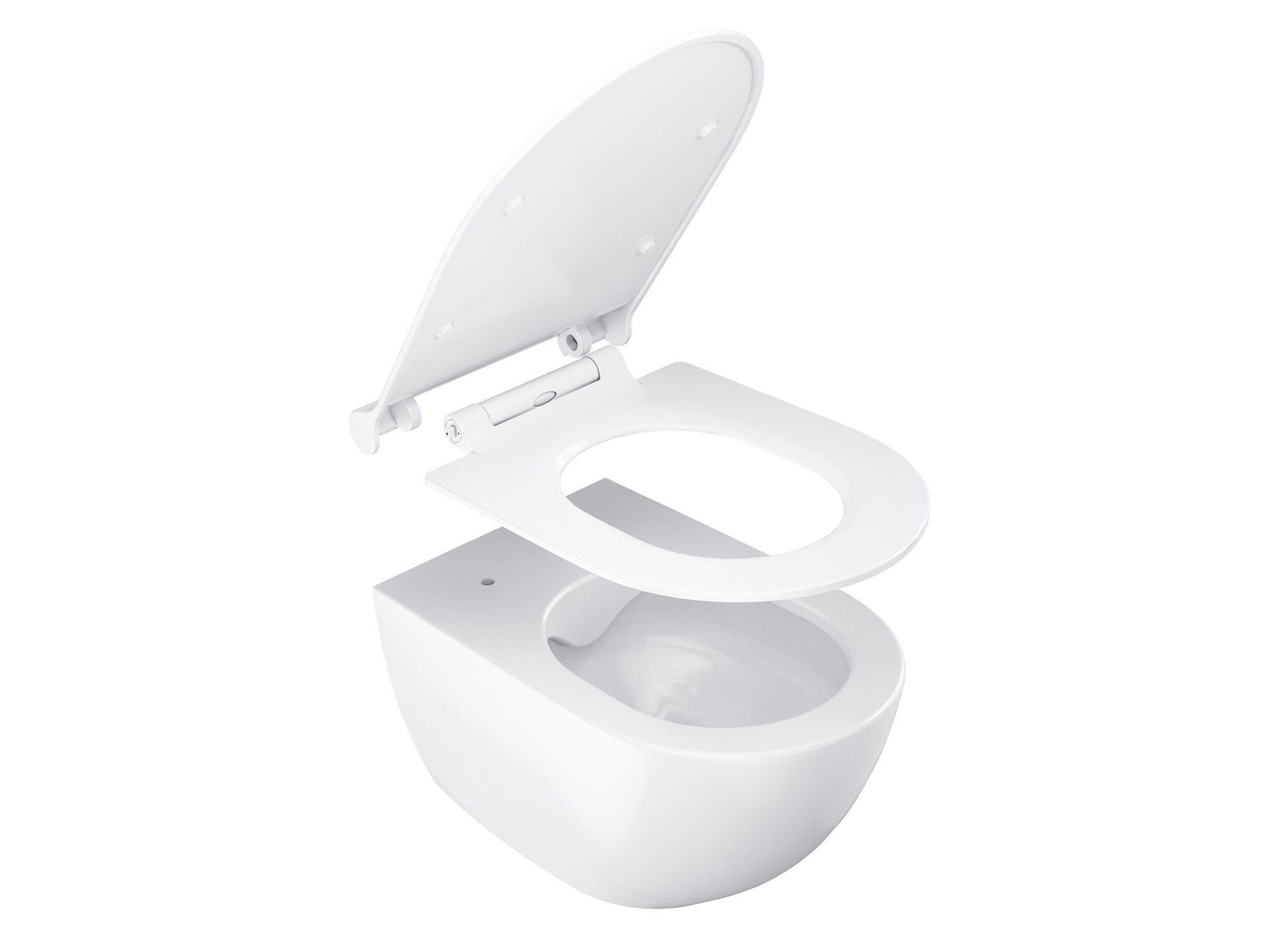 Ravak Uni Chrome WC Slim ülőke fehér – WC- és bidé kiegészítők