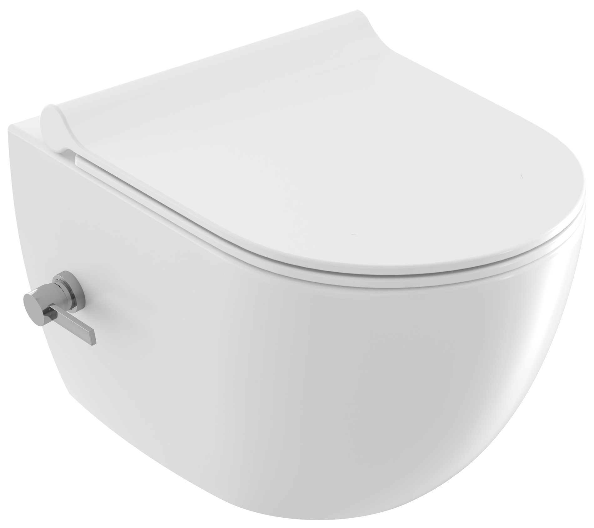 Ravak WC Uni Chrome RimOff és bidé fúvókával, fehér – Bidék