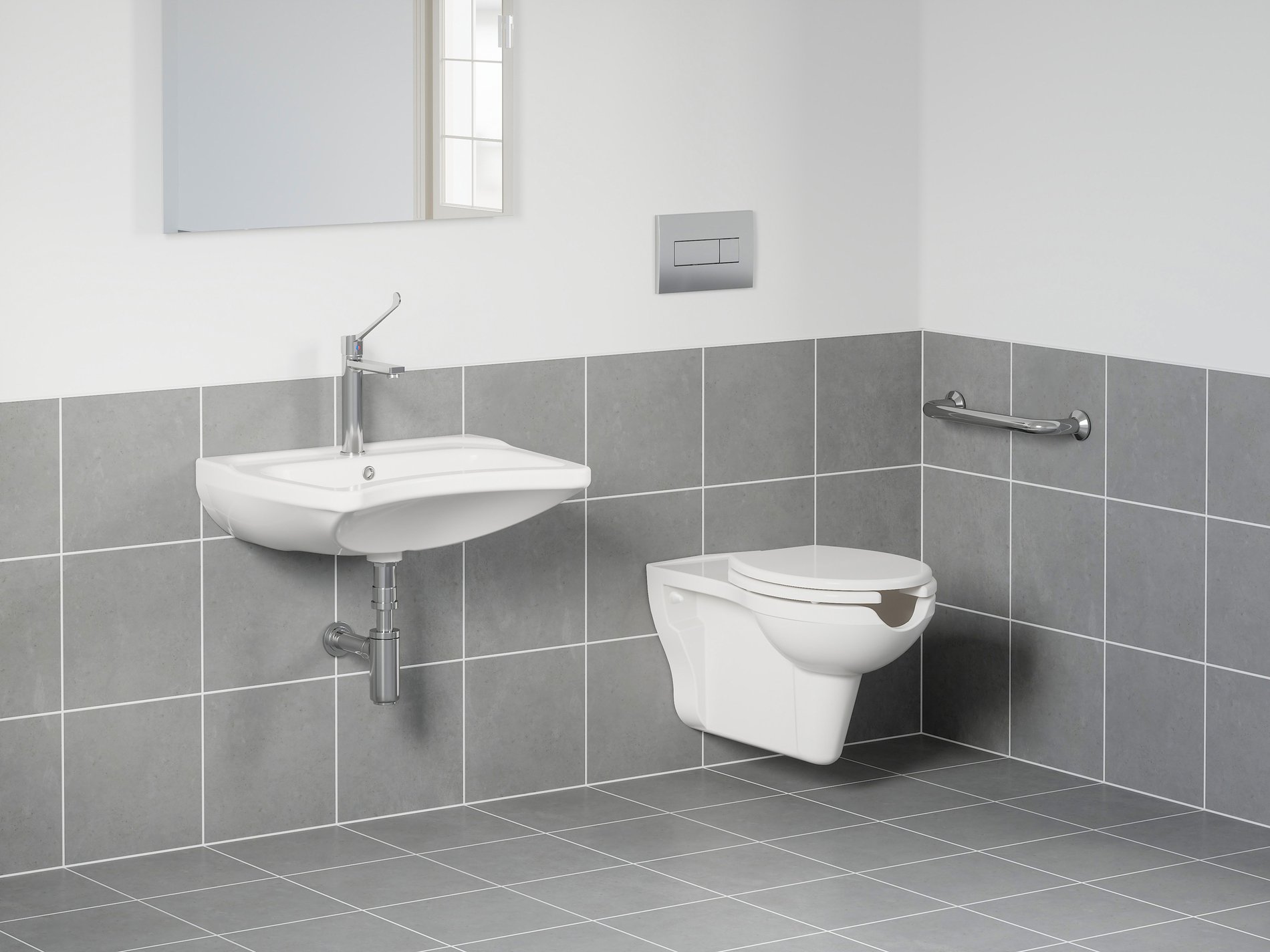Ravak Safe Rim fali WC szett, fehér – WC-k