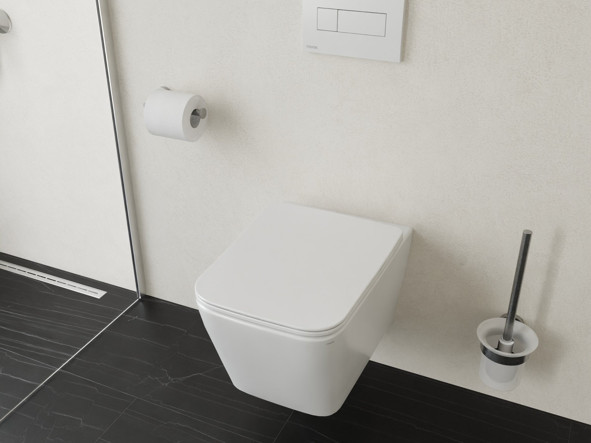 Ravak Classic II/Natural RimOff fali WC szett, fehér – WC-k