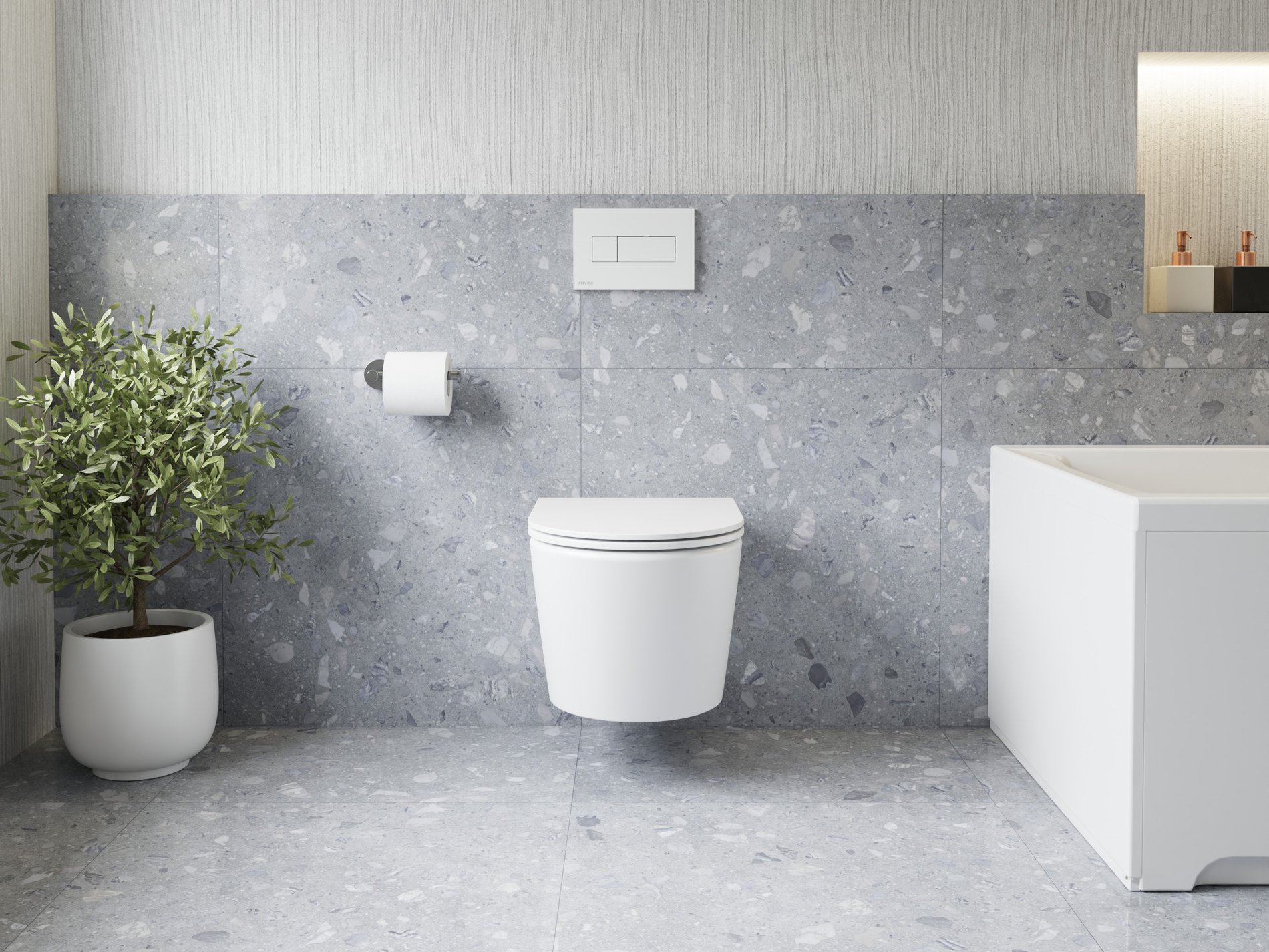Ravak Flow RimOff fali WC szett, fehér – WC-k