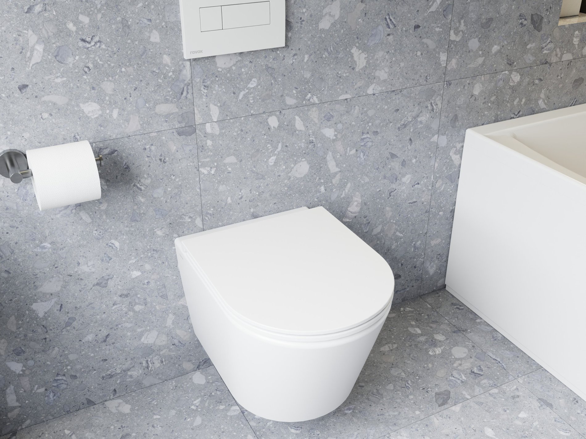Ravak Flow RimOff fali WC szett, fehér – WC-k