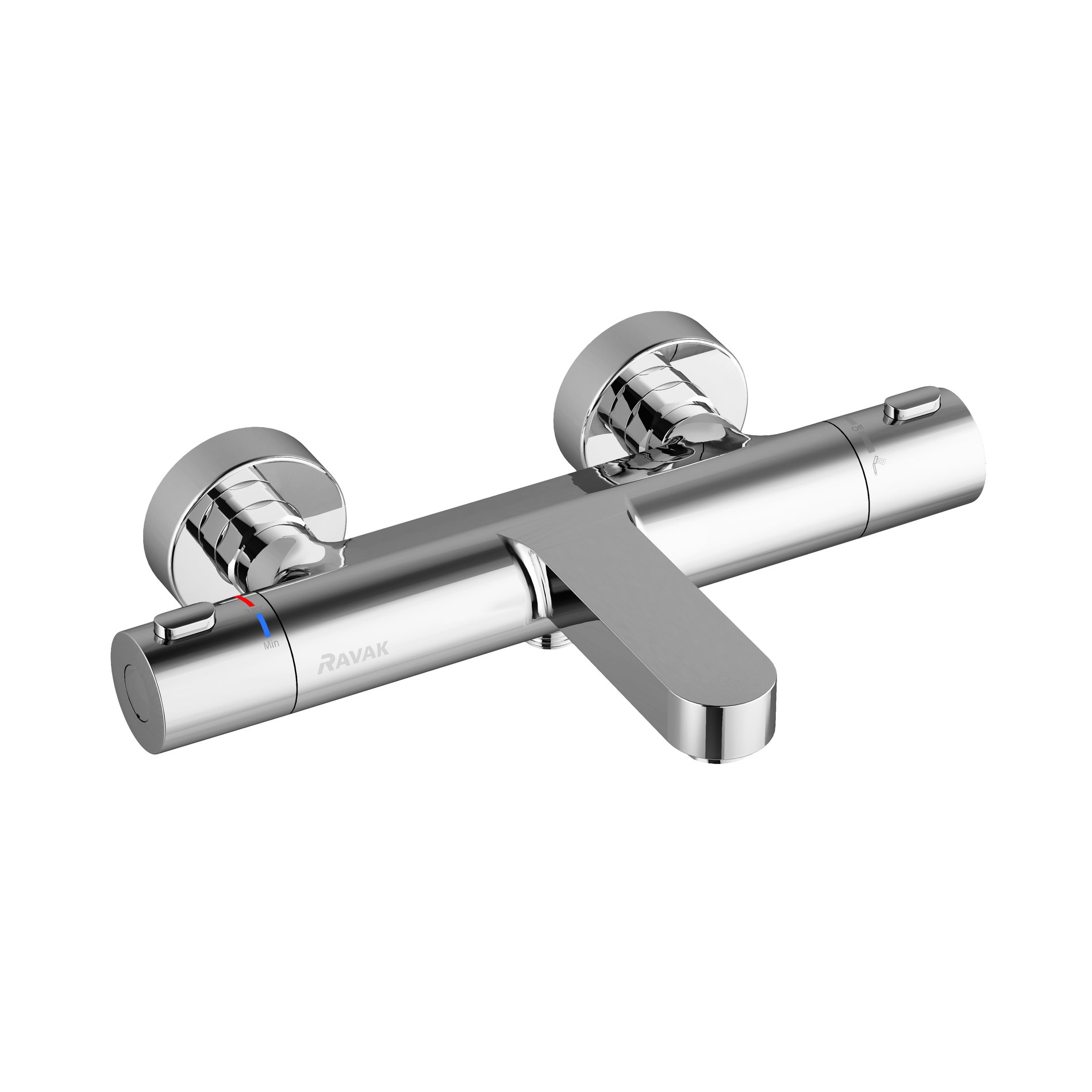 Ravak Termo 300 termosztátos fali kádcsaptelep 150 mm TE 023.00CR, króm – Kádcsaptelepek