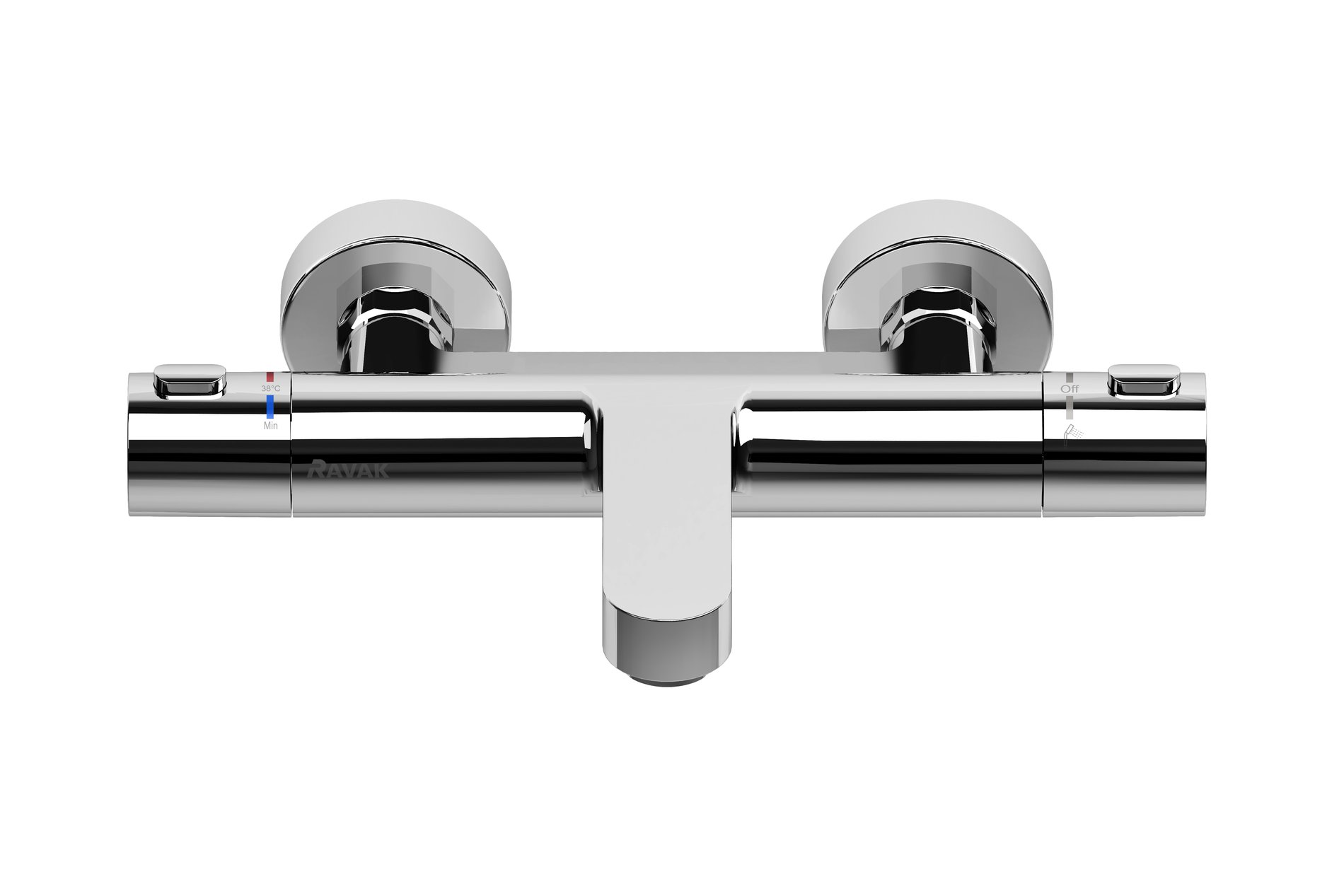 Ravak Termo 300 termosztátos fali kádcsaptelep 150 mm TE 023.00CR, króm – Kádcsaptelepek