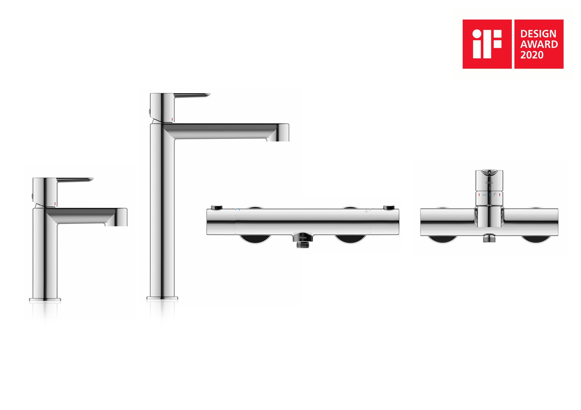 Ravak Puri termoszátos fali zuhanycsaptelep 150 mm PU 033.00CR, króm – Zuhanycsaptelepek