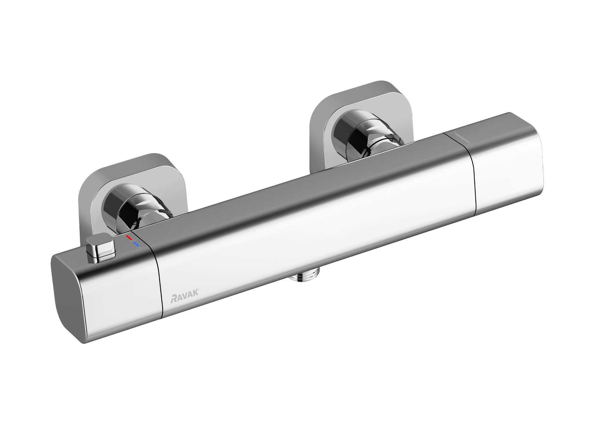 Ravak 10° Free termosztátos zuhanycsaptelep szett nélkül TD F 033.00CR, króm – Termosztátos csaptelepek
