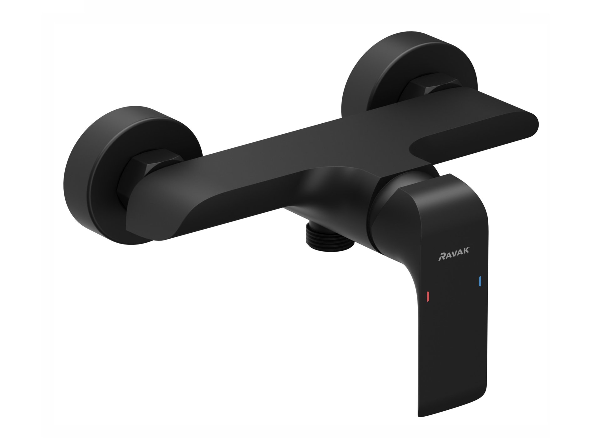 Ravak Flat zuhanycsaptelep 150 mm FL 032.20BLM, matt fekete – Zuhanycsaptelepek