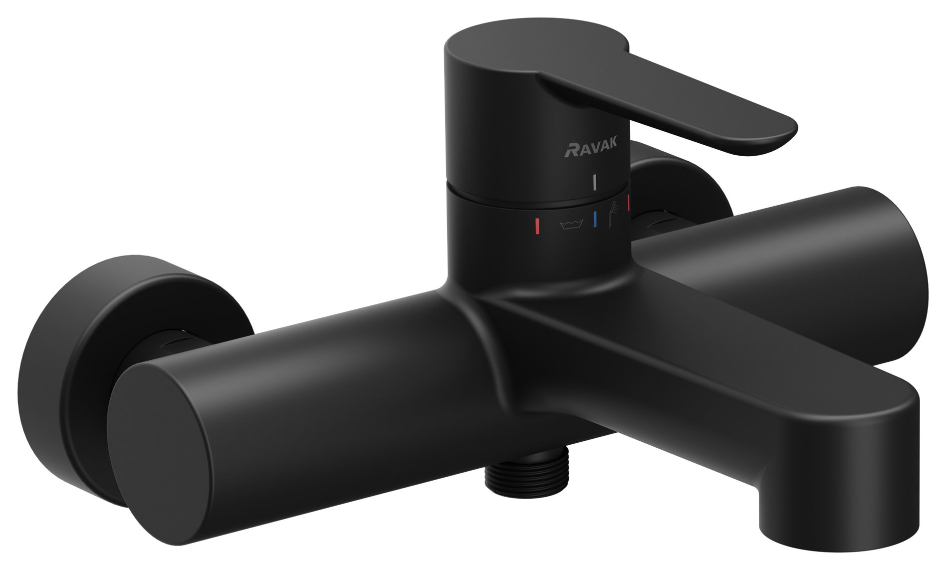 Ravak Puri kádcsaptelep 150 mm PU 022.20BLM, matt fekete – Kádcsaptelepek