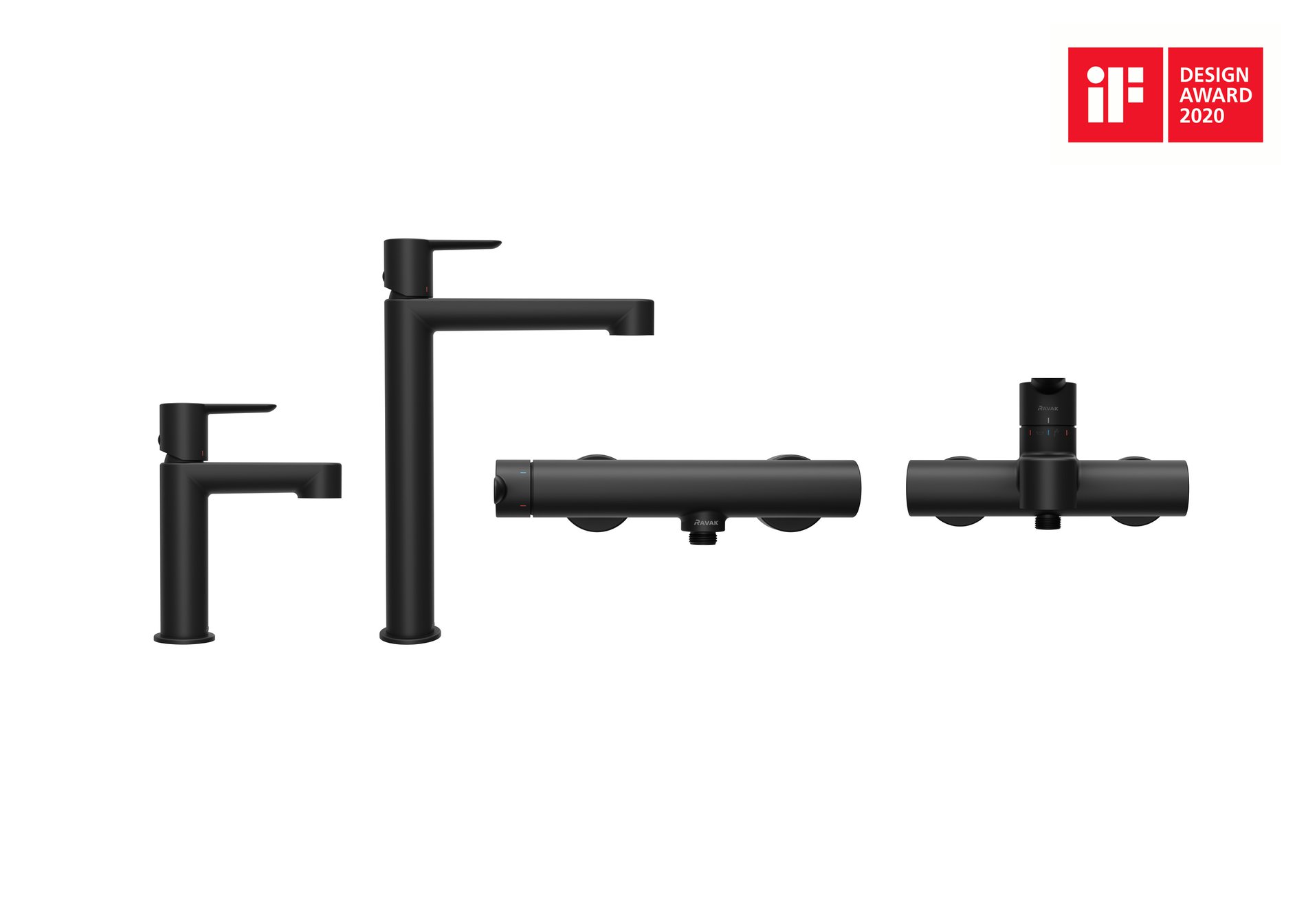 Ravak Puri kádcsaptelep 150 mm PU 022.20BLM, matt fekete – Kádcsaptelepek