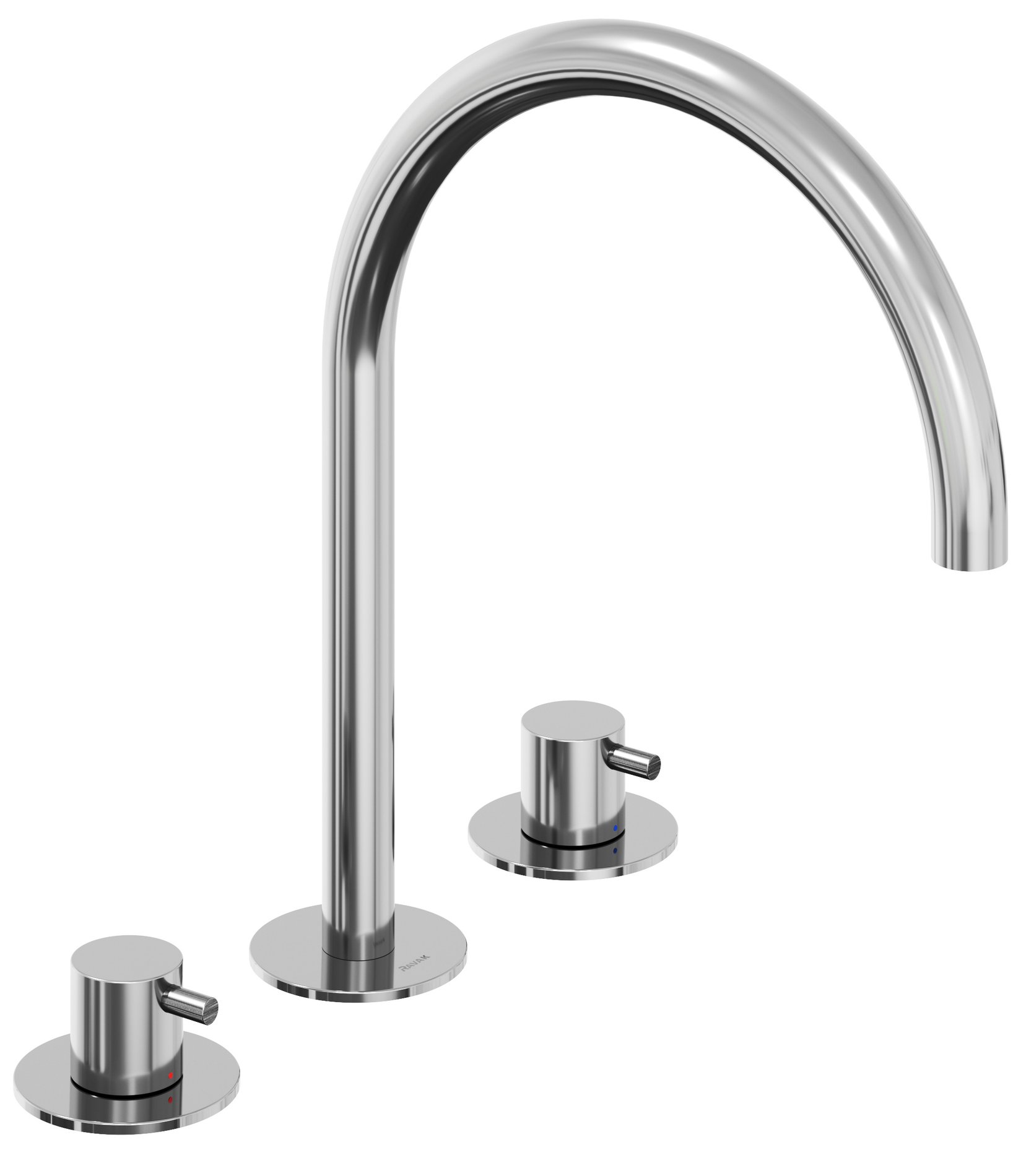 Ravak Espirit álló mosdócsaptelep, 3 furatos 270 mm leeresztő nélkül ES 018.00CR, króm – Mosdó csaptelepek