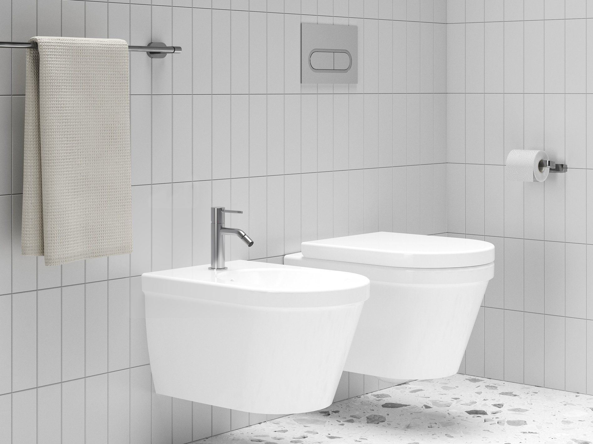 Ravak Espirit álló bidécsaptelep 150 mm, leersztő nélkül ES 056.00CR, króm – Bidé csaptelep