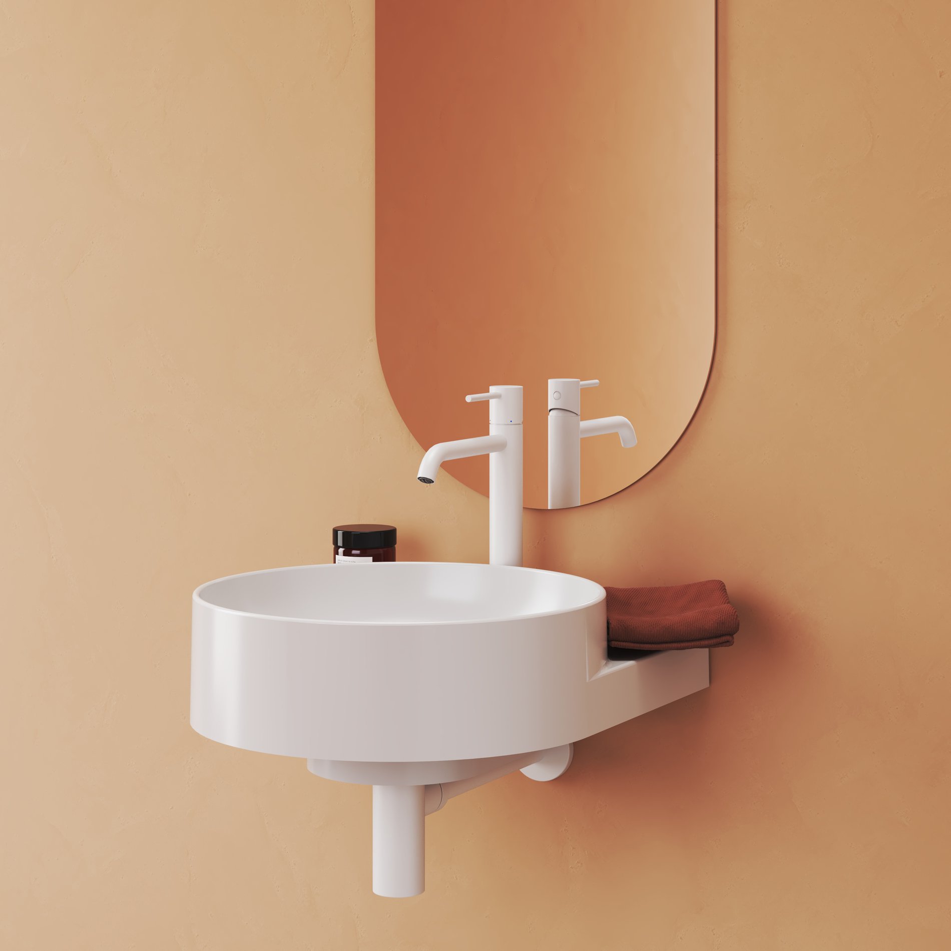 Ravak Espirit álló mosdócsaptelep 340 mm leeresztő nélkül ES 015.10WV, White Velvet – Fehér, Mosdó csaptelepek