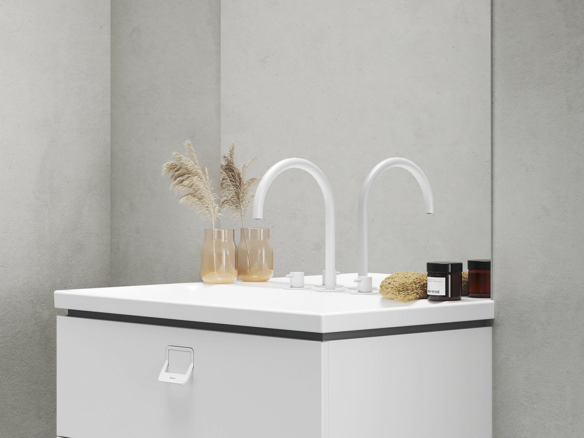 Ravak Espirit álló mosdócsaptelep, 3 furatos 270 mm leeresztő nélkül ES 018.10WV, White Velvet – Mosdó csaptelepek