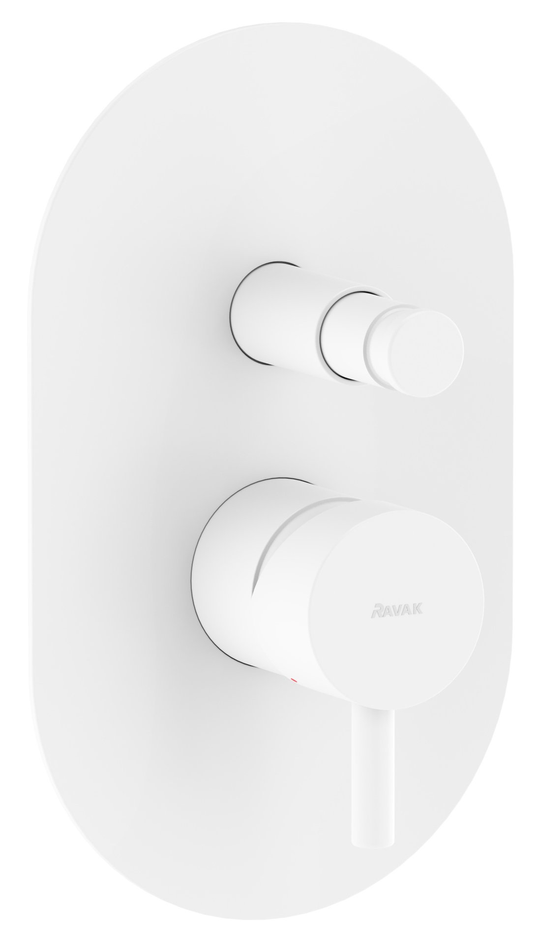 Ravak Espirit falba süllyesztet csaptelep, automatikus kétutas, belső egységgel ES 061.10WV.O2, White Velvet