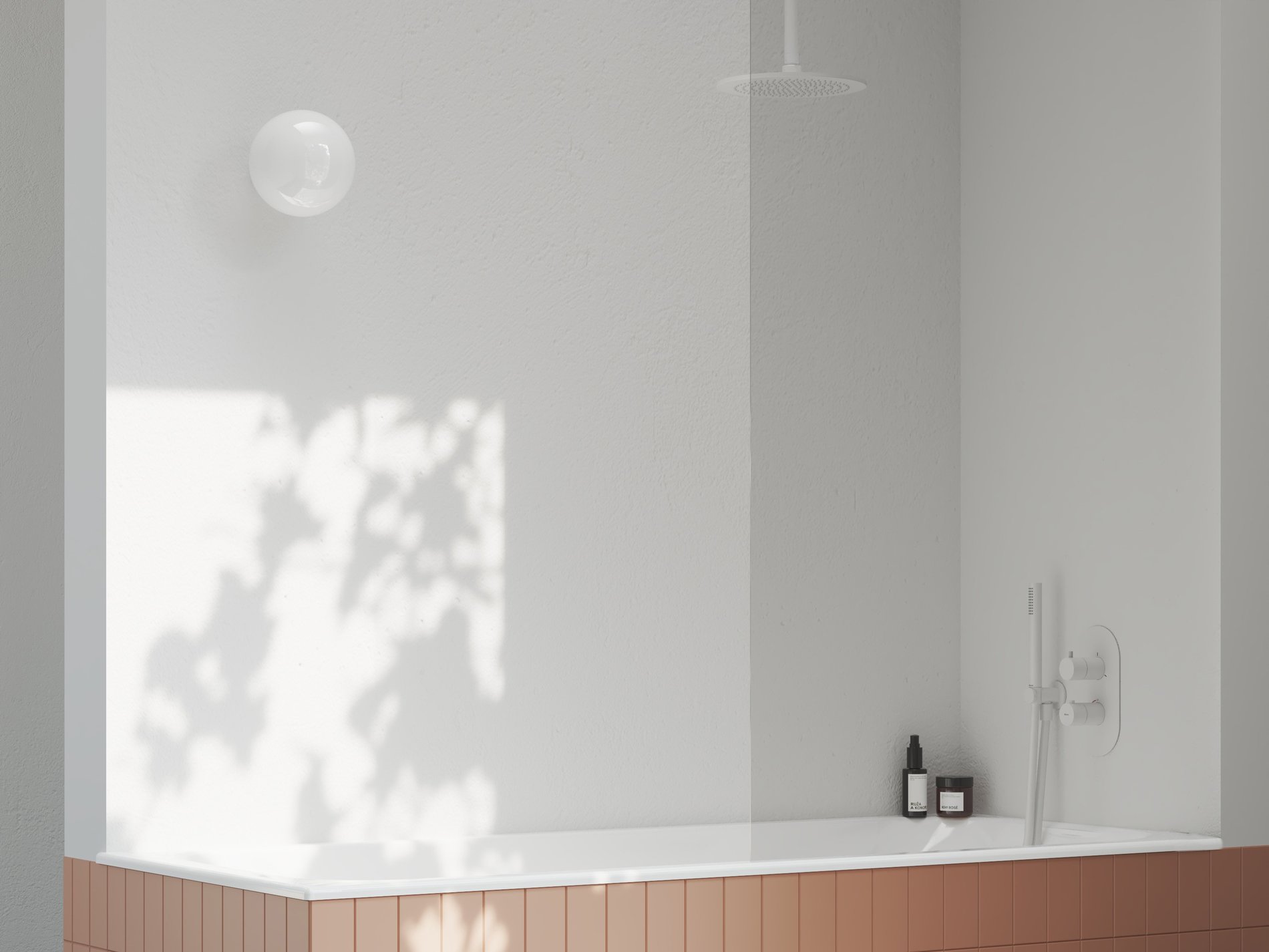 Ravak Espirit termosztátos falba süllyesztett csaptelep, háromutas, belső egység nélkül ES 067.10WV.O3.RB07C, White Velvet
