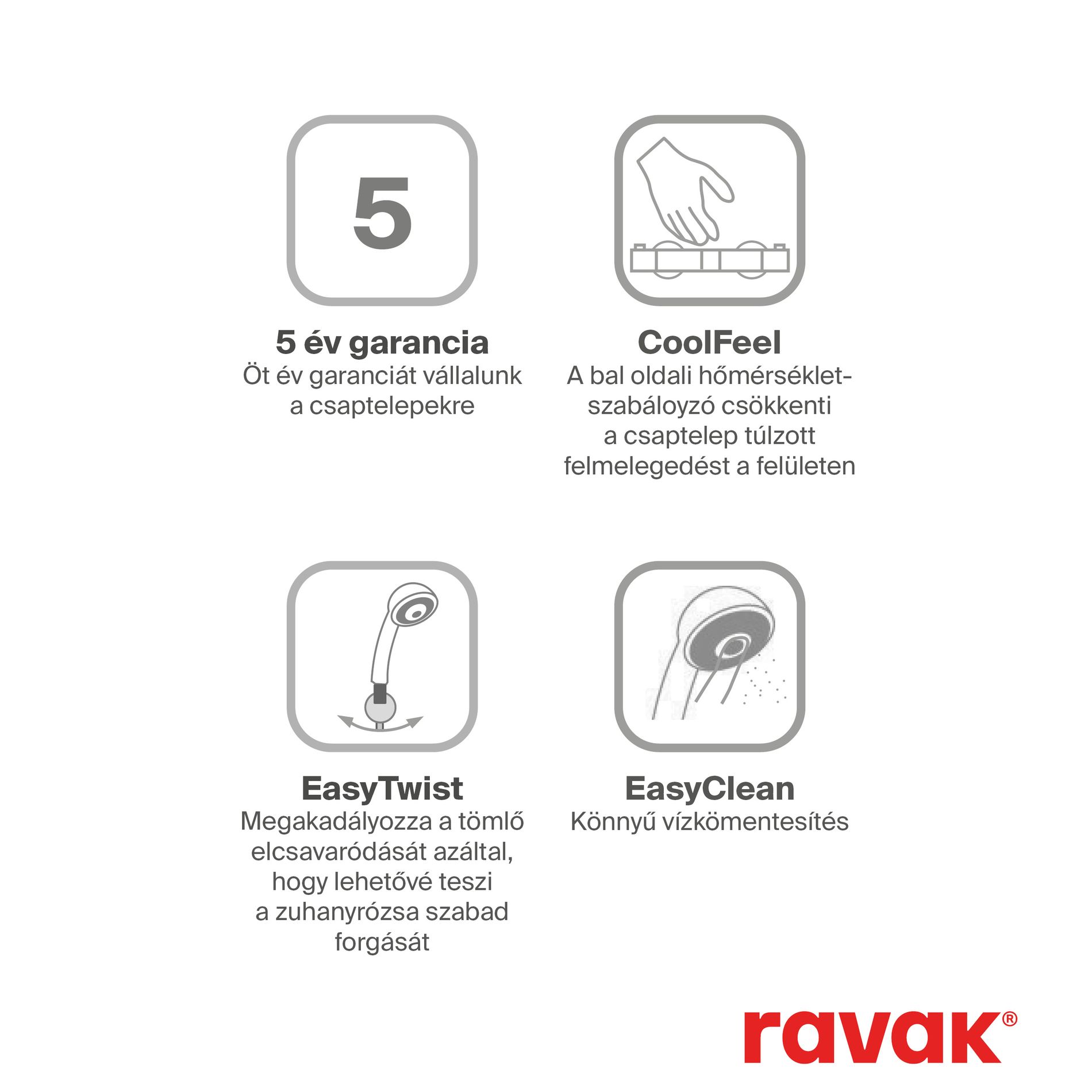 Ravak Espirit álló bidécsaptelep 150 mm leersztő nélkül ES 056.20GB, grafit – Szürke, Bidé csaptelep