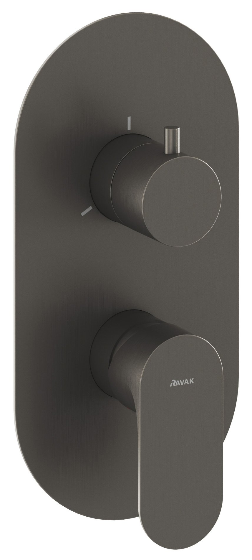 Ravak Eleganta falba süllyesztett csaptelep, háromutas, belső egység nélkül EL 068.20GB.O3.RB07F, grafit