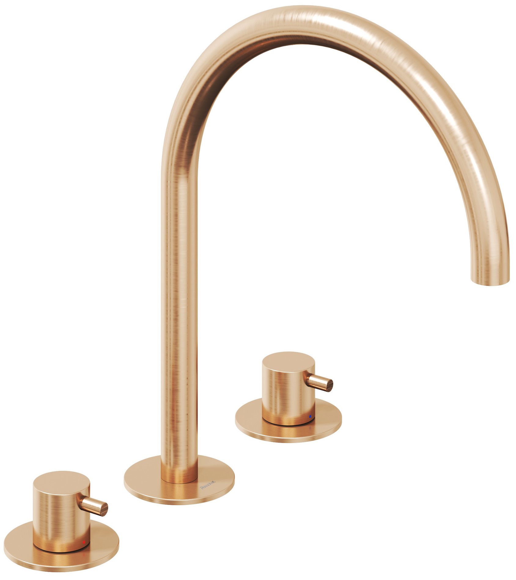Ravak Espirit álló mosdócsaptelep, 3 furatos 270 mm leeresztő nélkül ES 018.60RGB, rose gold – Rózsa arany, Mosdó csaptelepek