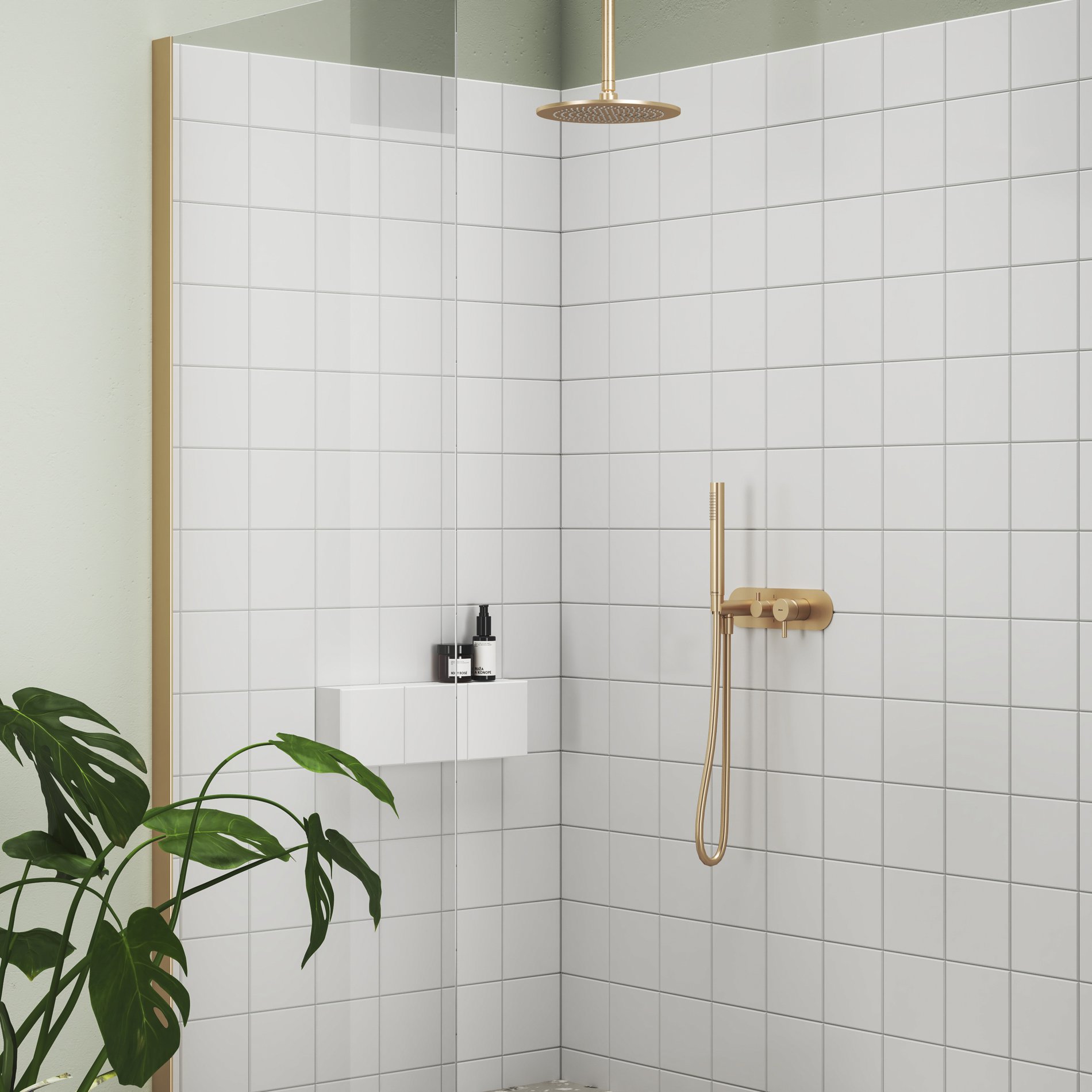 Ravak Espirit falba süllyesztett csaptelep szettel, kétutas, belső egység nélkül ES 065.60RGB.O2.RB07D. S, rose gold