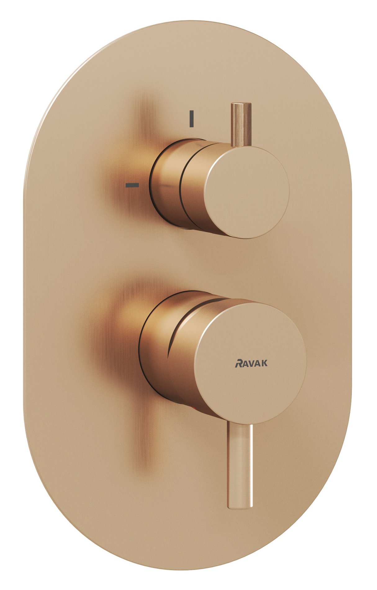 Espirit falba süllyesztett csaptelep, kétutas, belső egység nélkül ES 065.60RGB.O2.RB07E, rose gold
