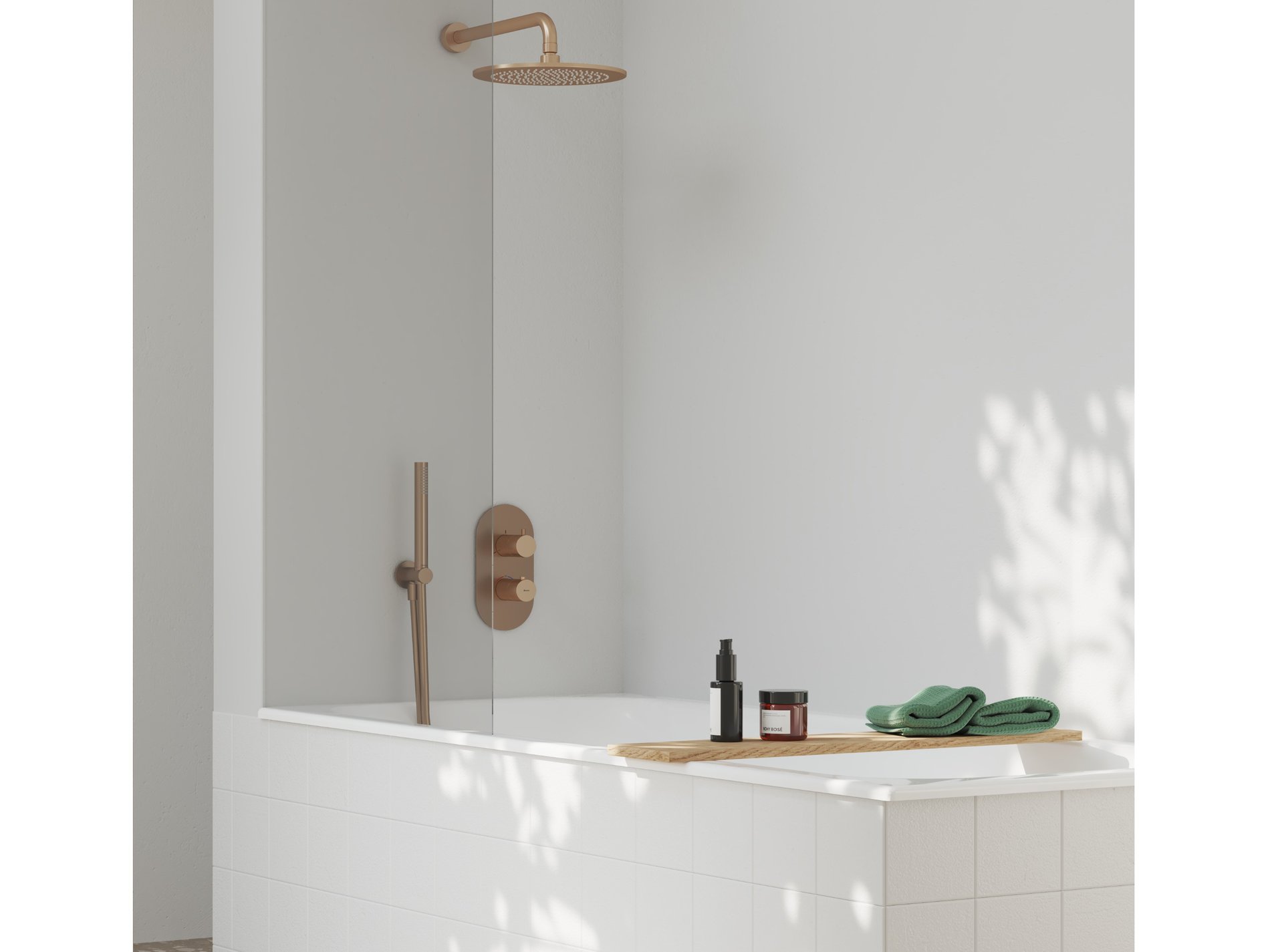 Ravak Espirit termosztátos falba süllyesztett csaptelep, háromutas, belső egység nélkül ES 067.60RGB.O3.RB07C, rose gold