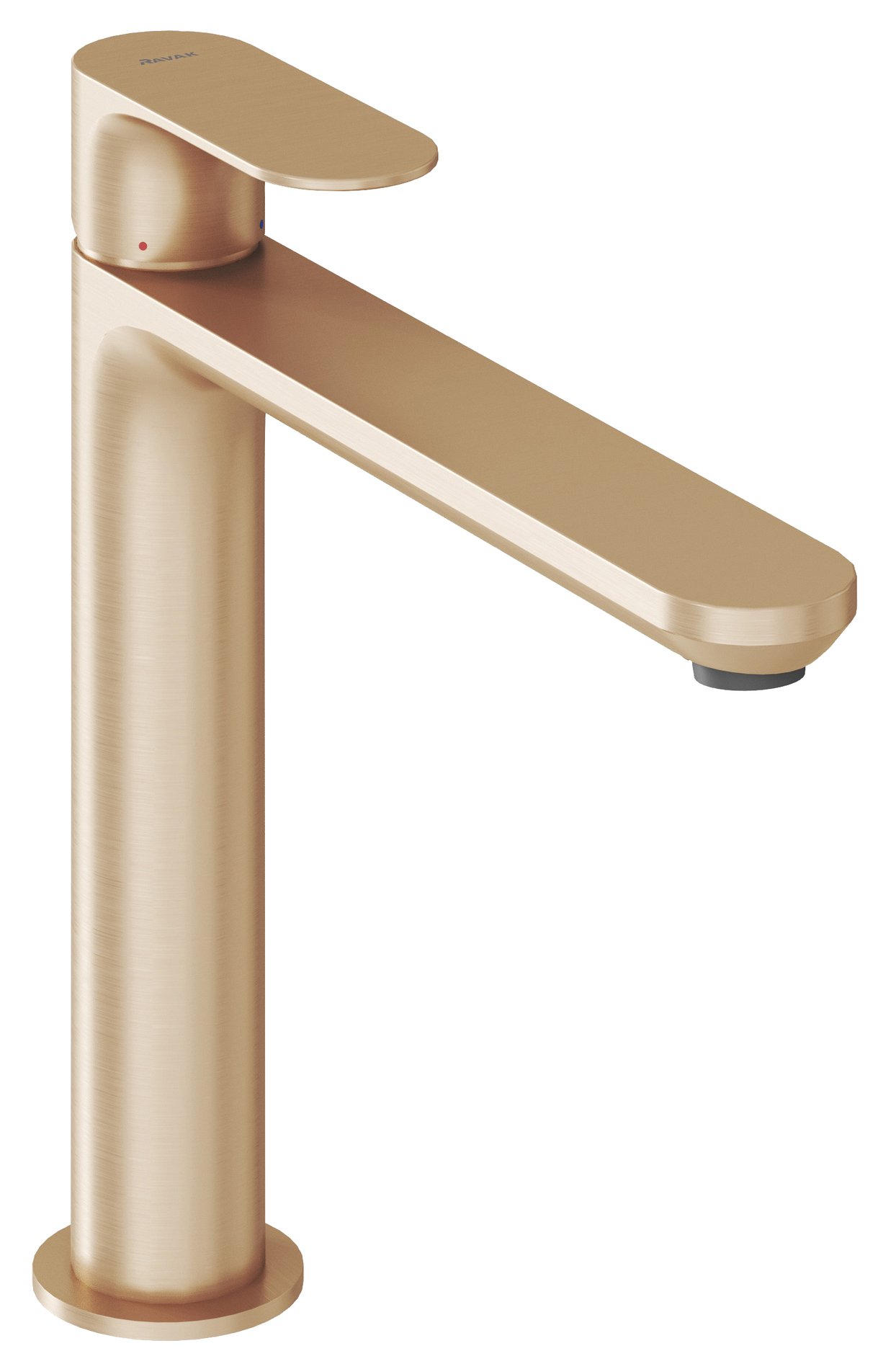 Ravak Eleganta álló mosdócsaptelep 220 mm leeresztő nélkül EL 014.60RGB, rose gold – Rózsa arany, Mosdó csaptelepek