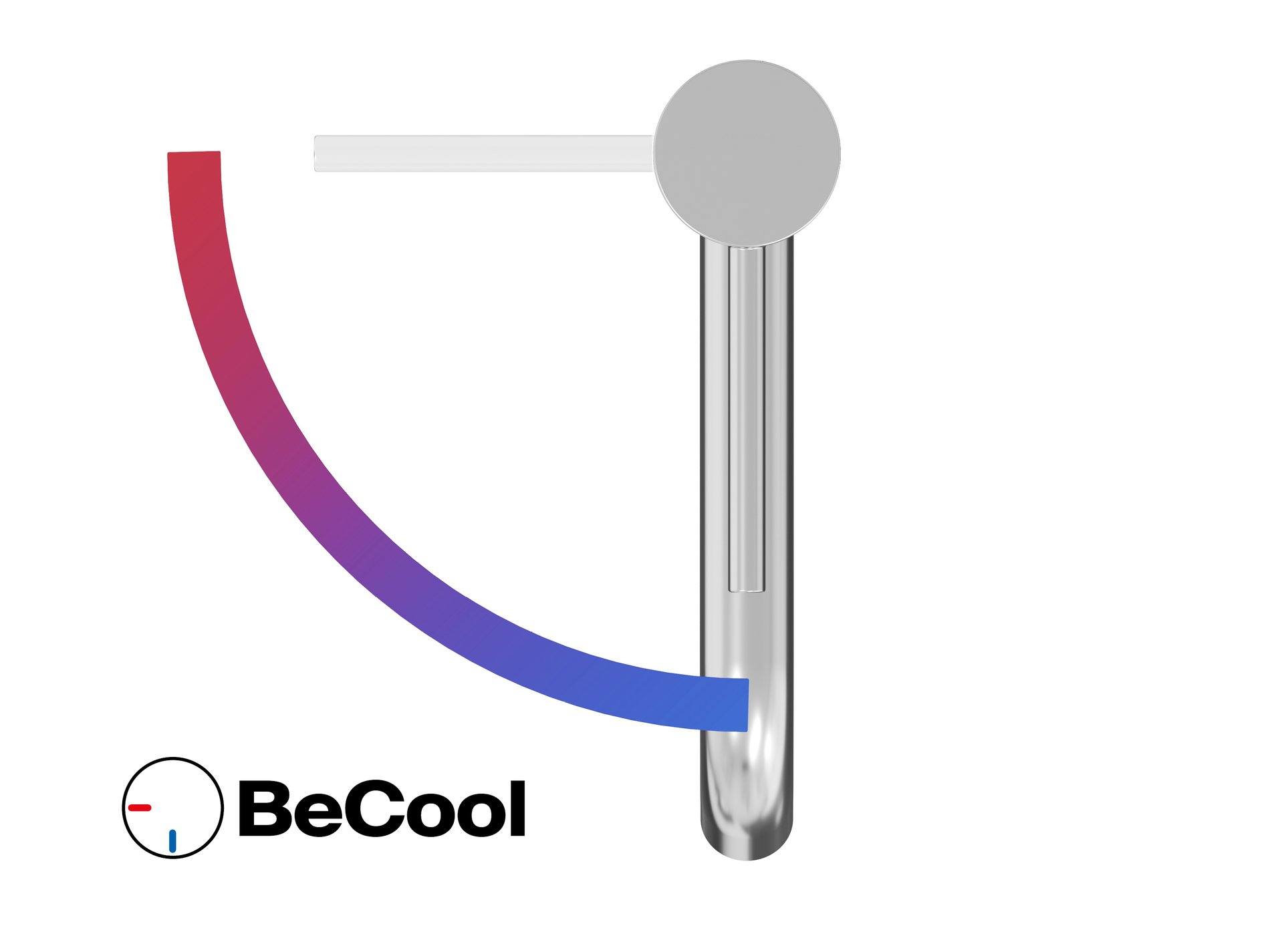 Ravak Espirit álló mosdócsaptelep BeCool 190 mm leeresztő nélkül ES 012.01CR, Chrome – Króm, Mosdó csaptelepek