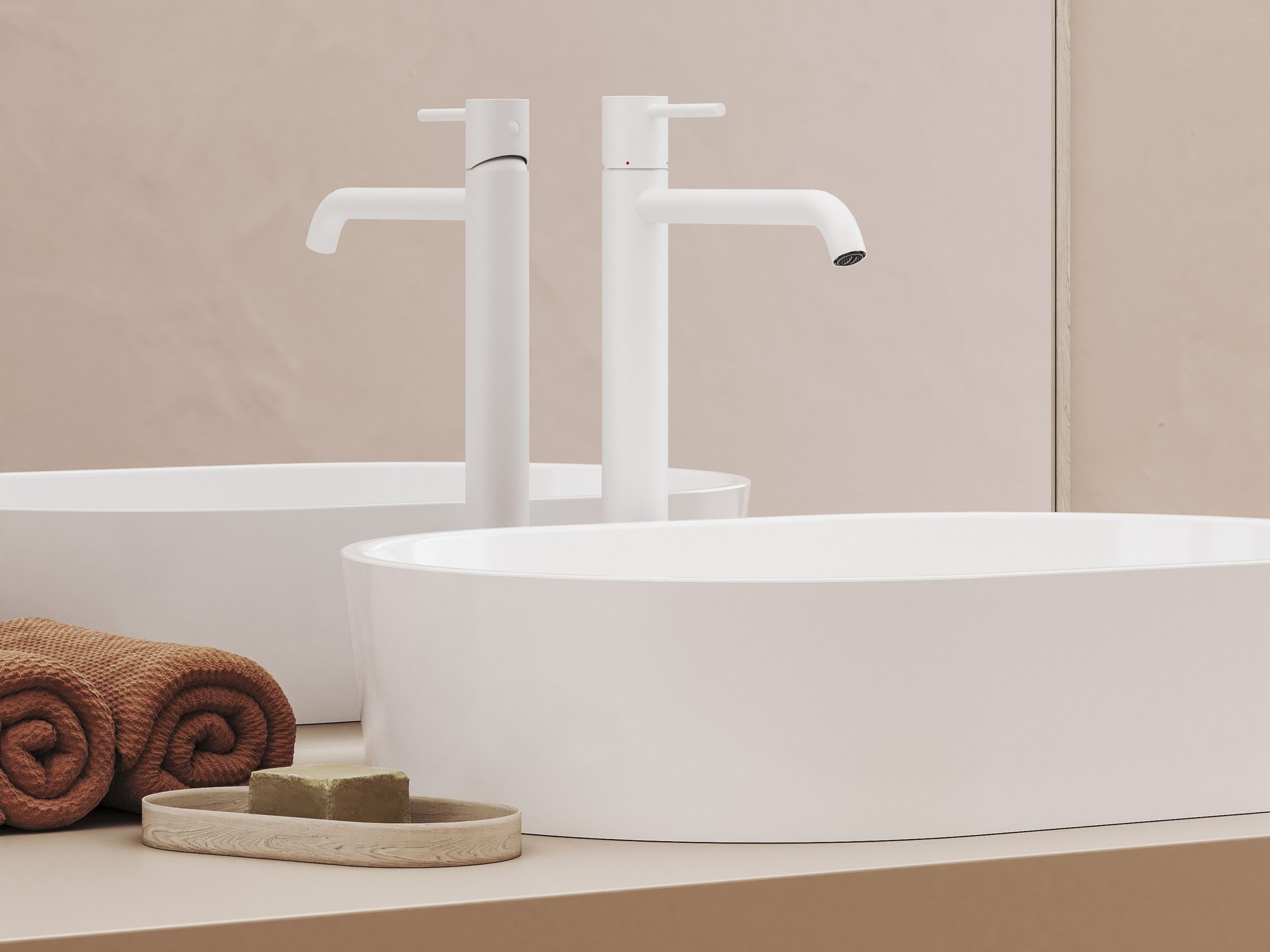Ravak Espirit álló mosdócsaptelep BeCool 340 mm leeresztő nélkül ES 015.11WV, White Velvet – Mosdó csaptelepek