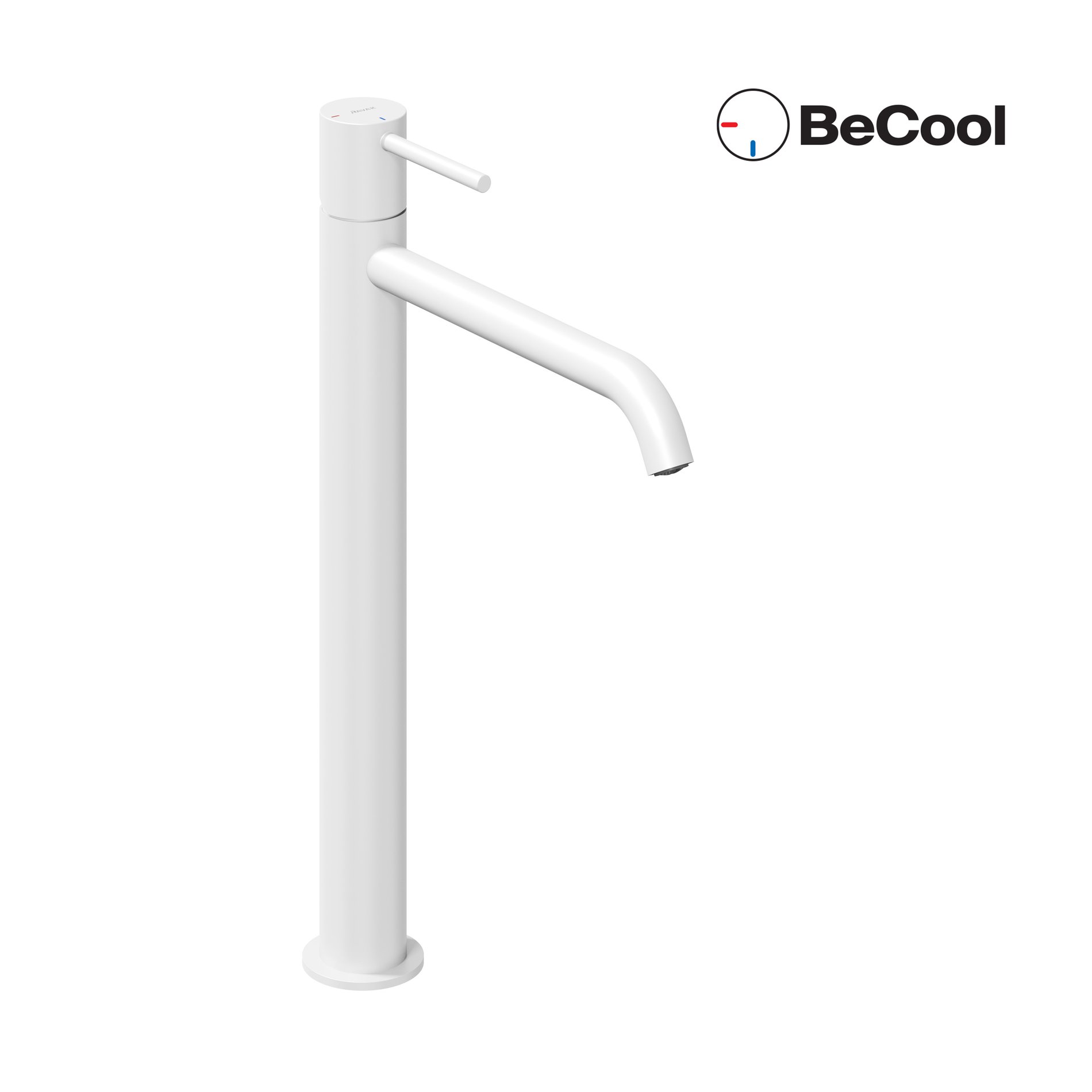 Ravak Espirit álló mosdócsaptelep BeCool 340 mm leeresztő nélkül ES 015.11WV, White Velvet – Fehér, Mosdó csaptelepek