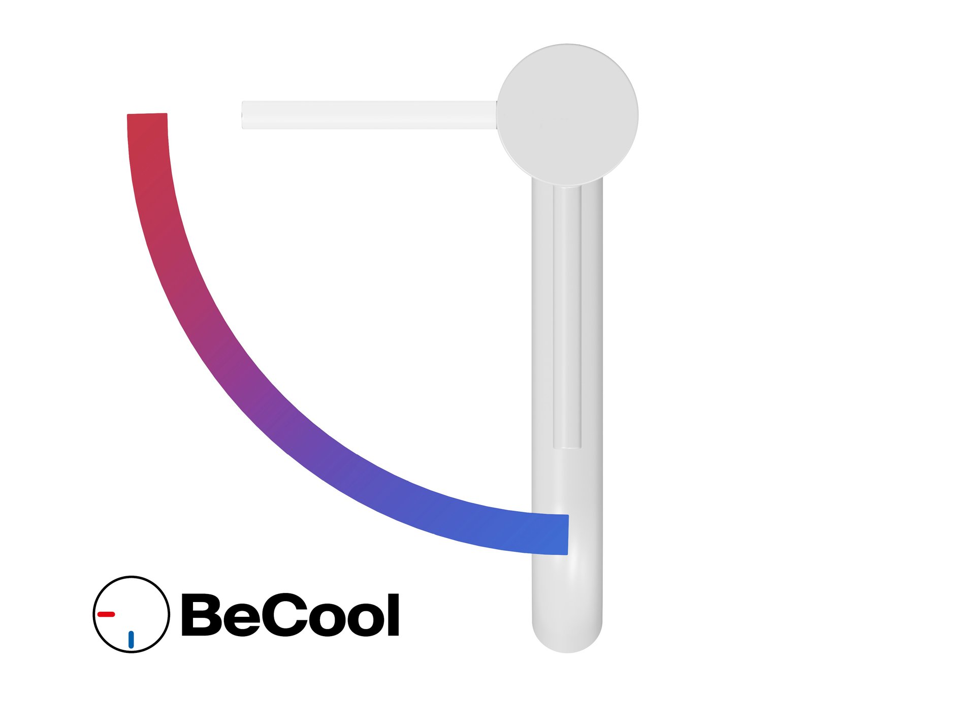 Ravak Espirit álló mosdócsaptelep BeCool 340 mm leeresztő nélkül ES 015.11WV, White Velvet – Fehér, Mosdó csaptelepek