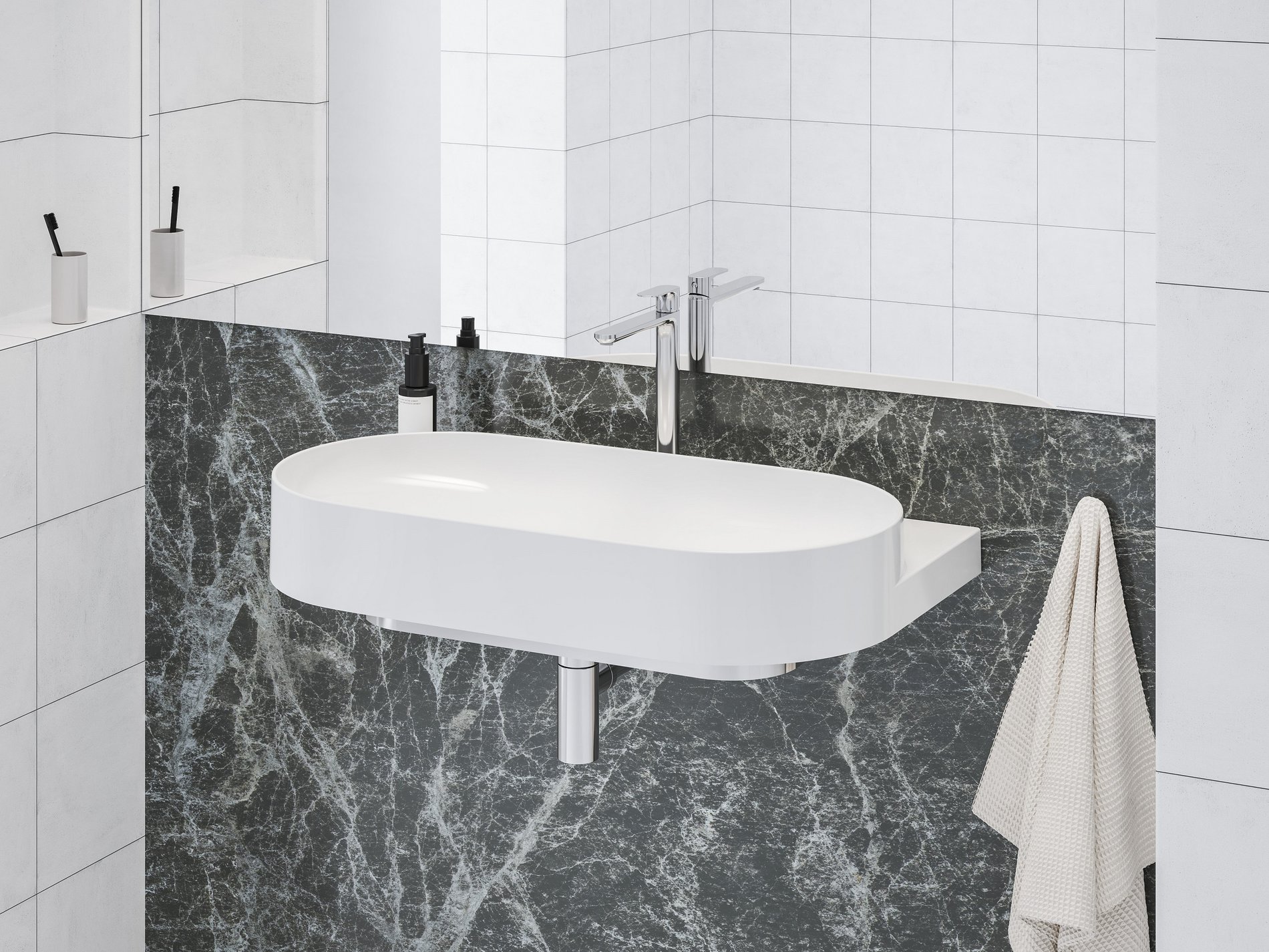 Ravak Eleganta álló mosdócsaptelep BeCool 335 mm leeresztő nélkül EL 015.01CR, Chrome – Mosdó csaptelepek