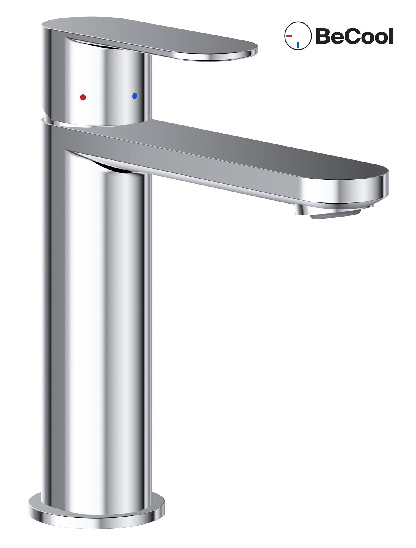 Ravak Chrome II mosdócsaptelep BeCool 175 mm lefolyó nélkül CR II 014.01CR, króm – Mosdó csaptelepek