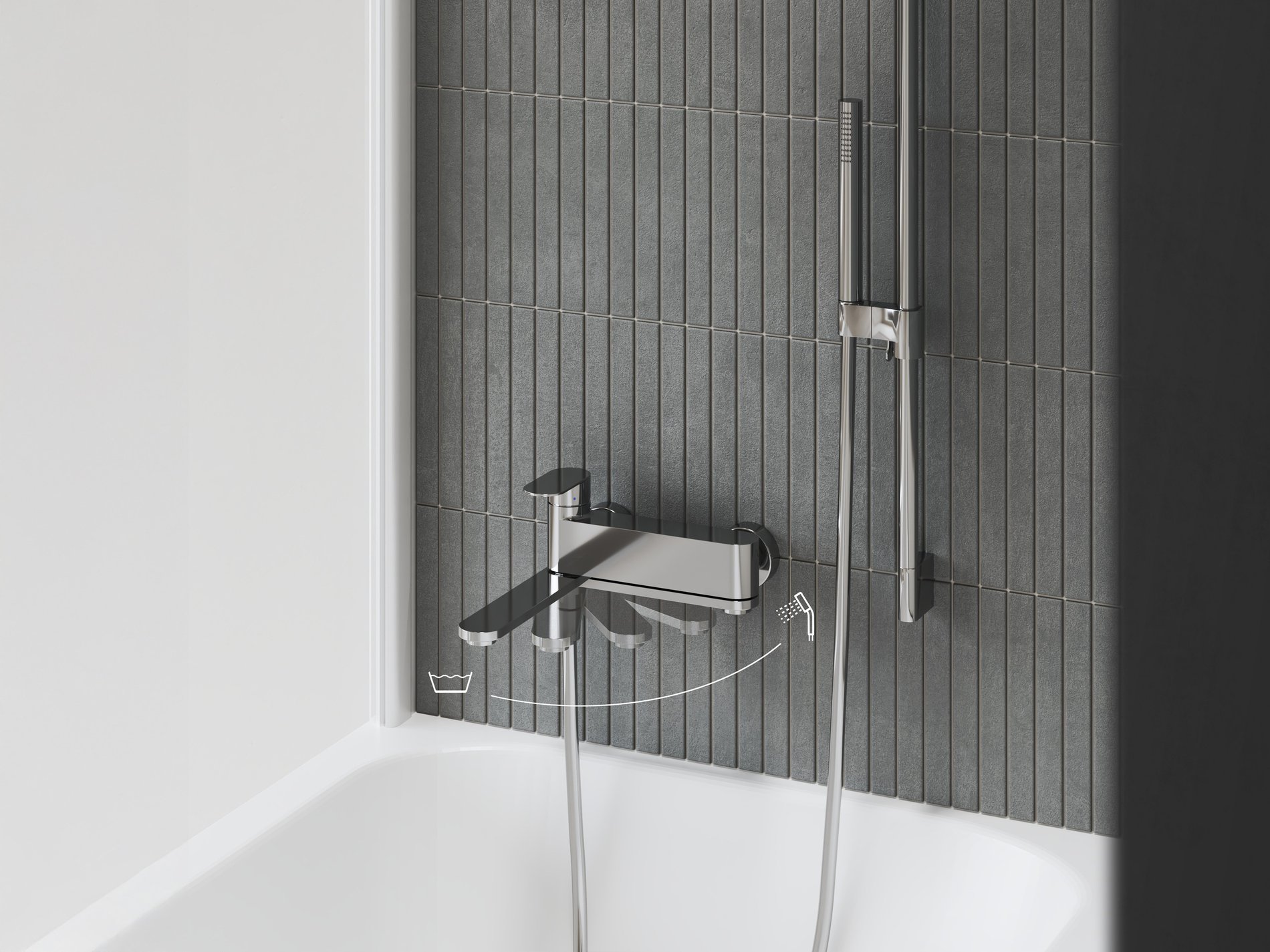 Ravak Chrome II kádcsaptelep szett nélkül CR II 022.00CR, króm – Kádcsaptelepek