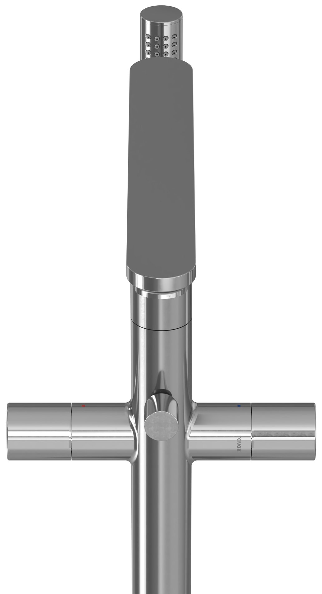 Ravak Chrome II padlón álló csaptelep zuhanyszettel (R-box nélkül), króm CR II 080.00CR.RB07A – Kádcsaptelepek