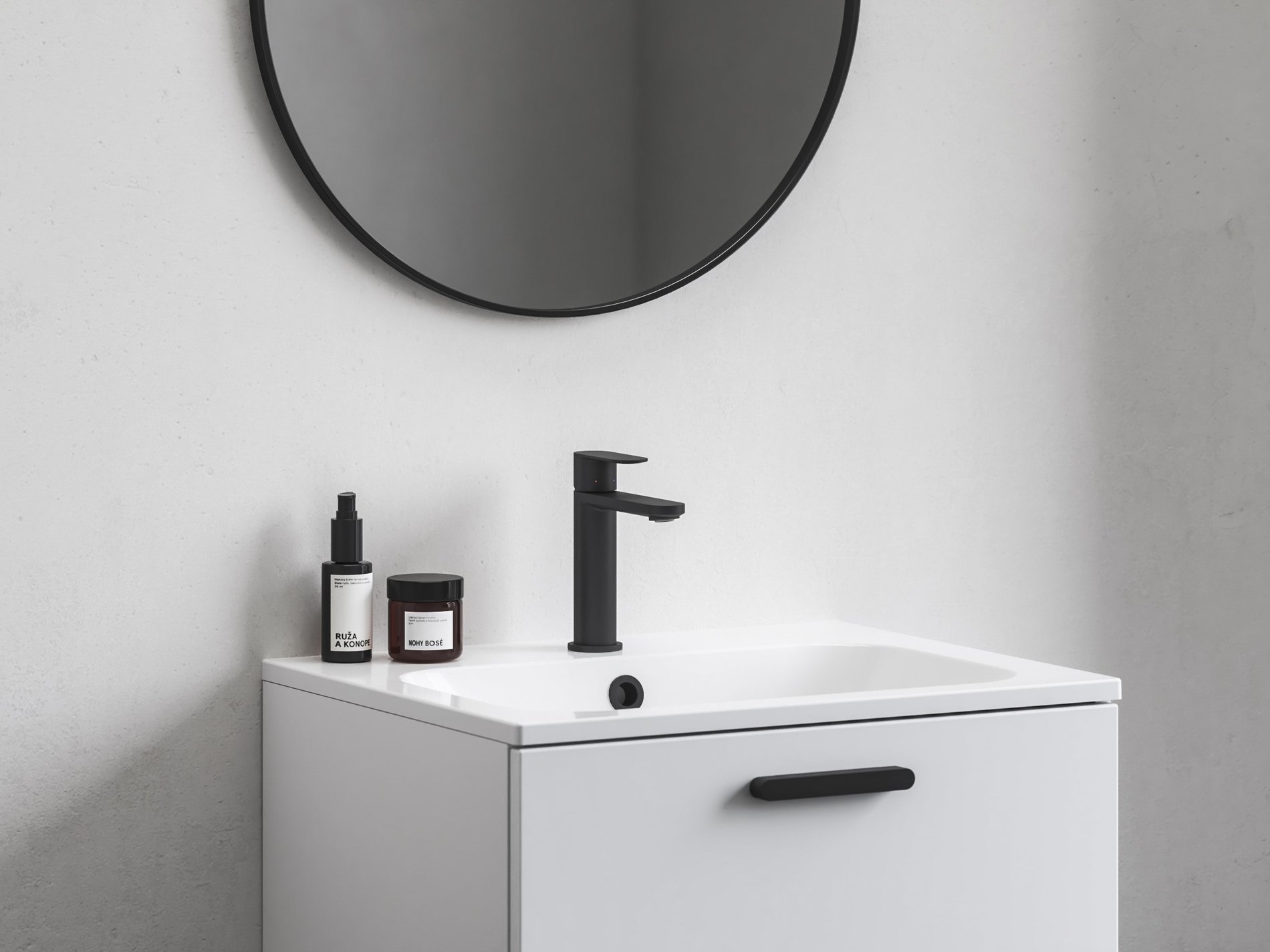 Ravak Chrome II mosdócsaptelep BeCool 175 mm lefolyó nélkül CR II 014.21BL, fekete – Mosdó csaptelepek