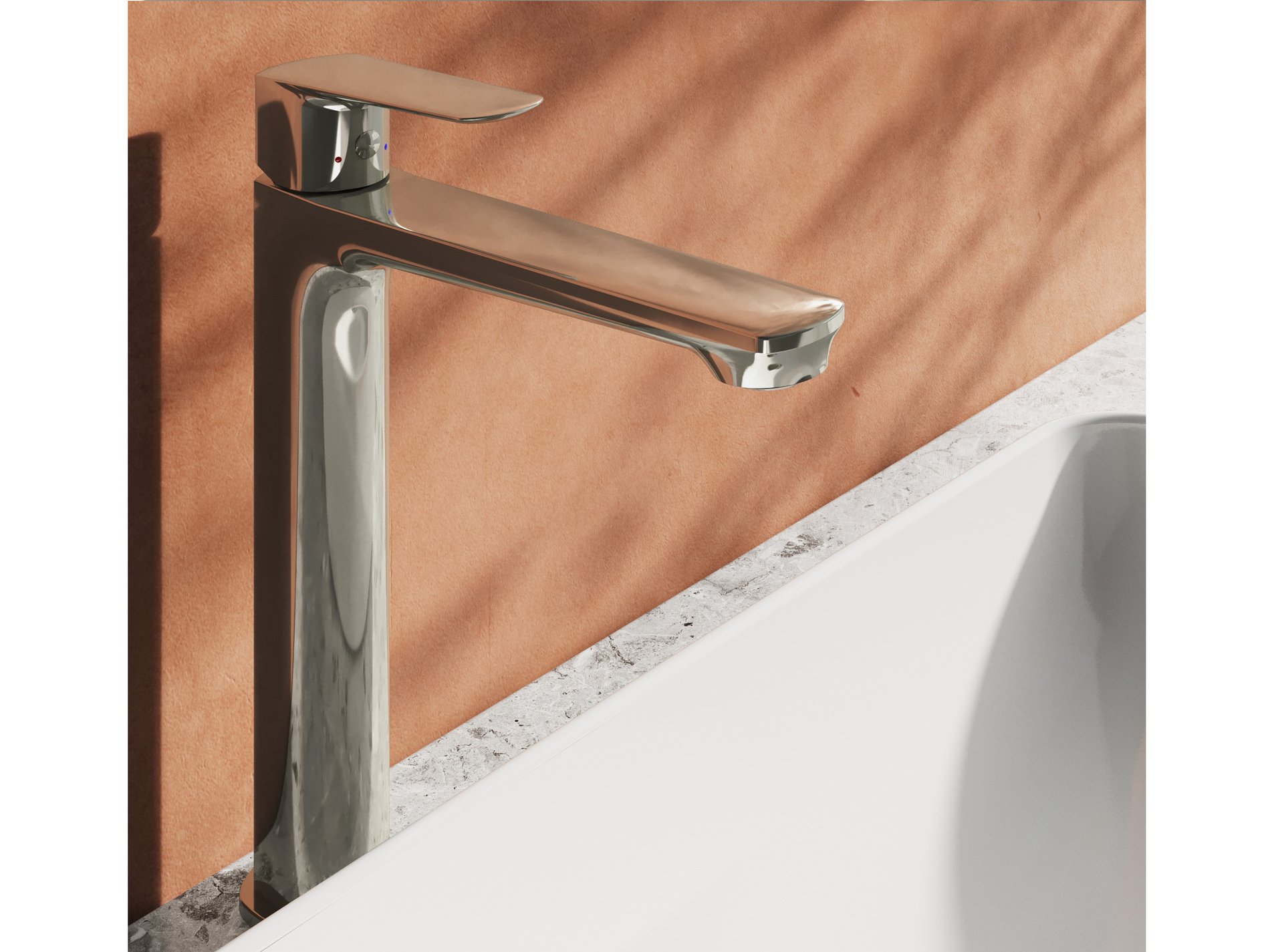 Ravak Life mosdócsaptelep 280 mm, lefolyó nélkül LF 015.00CR, króm – Mosdó csaptelepek