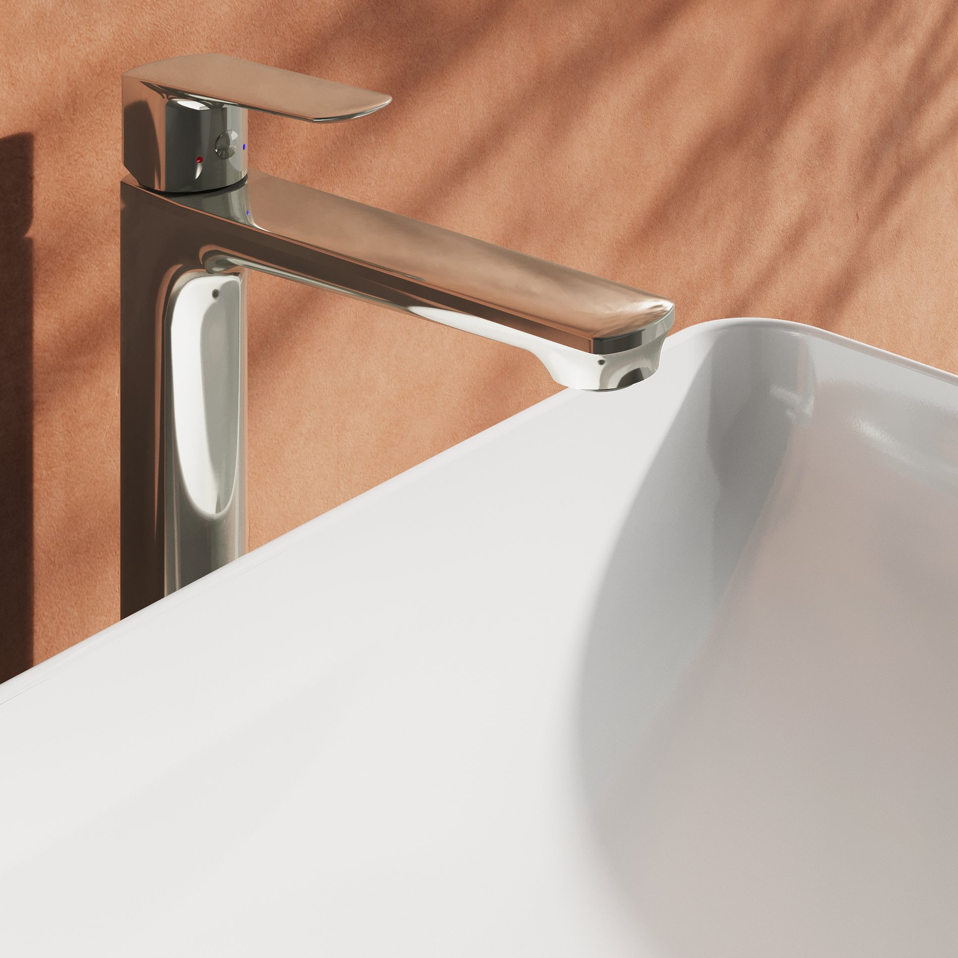 Ravak Life mosdócsaptelep 280 mm, lefolyó nélkül LF 015.00CR, króm – Mosdó csaptelepek