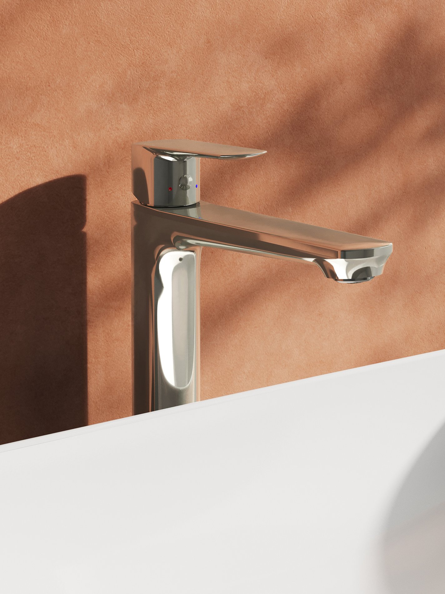 Ravak Life mosdócsaptelep 280 mm, lefolyó nélkül LF 015.00CR, króm – Mosdó csaptelepek