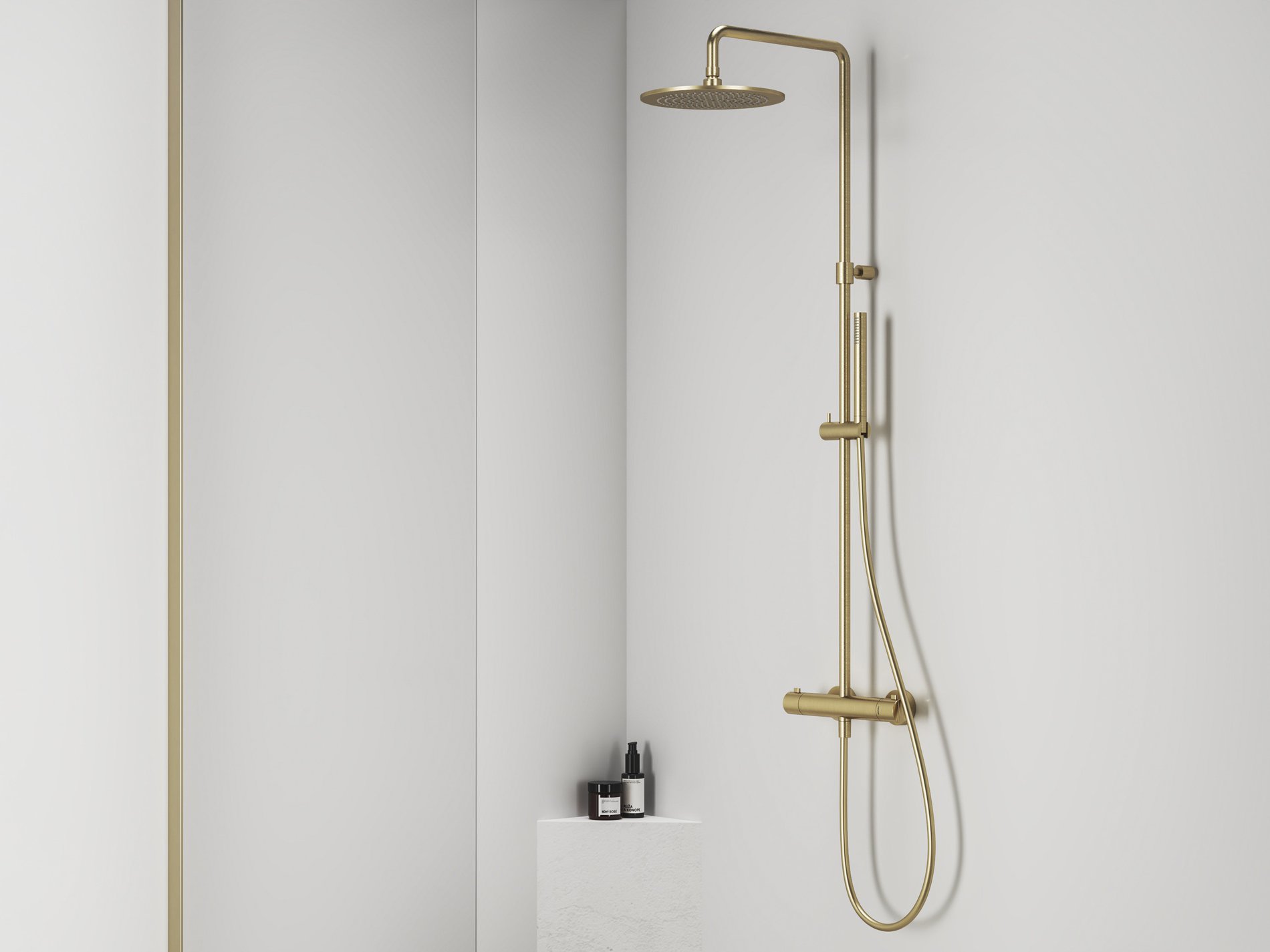 Ravak Espirit termosztátos zuhanyoszlop szettel ES 091.60RGB, rose gold – Termosztátos csaptelepek