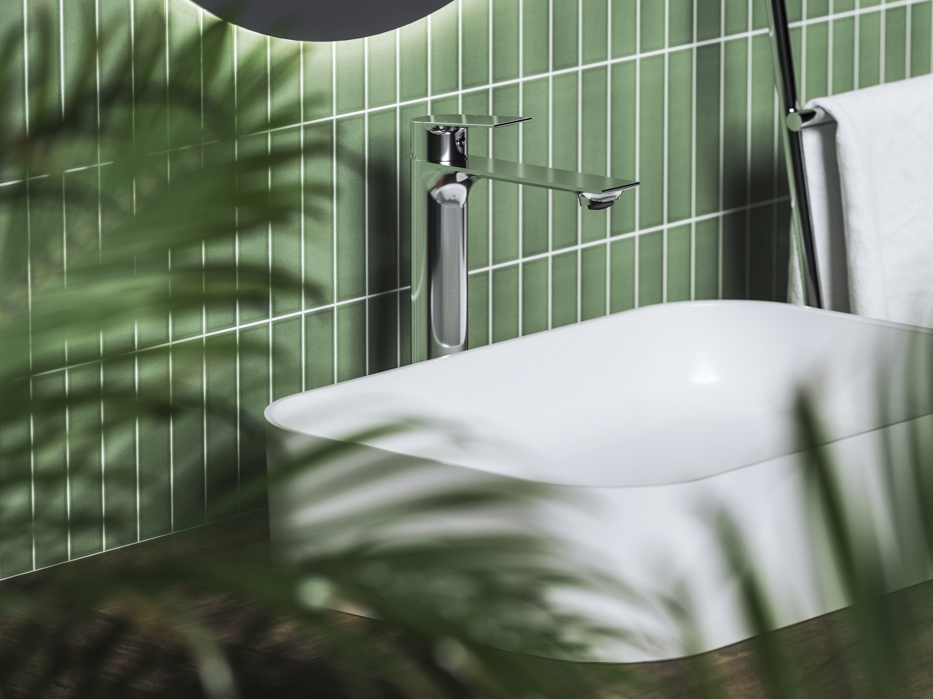 Ravak Plan mosdócsaptelep 300 mm, lefolyó nélkül PN 015.00CR, króm – Mosdó csaptelepek
