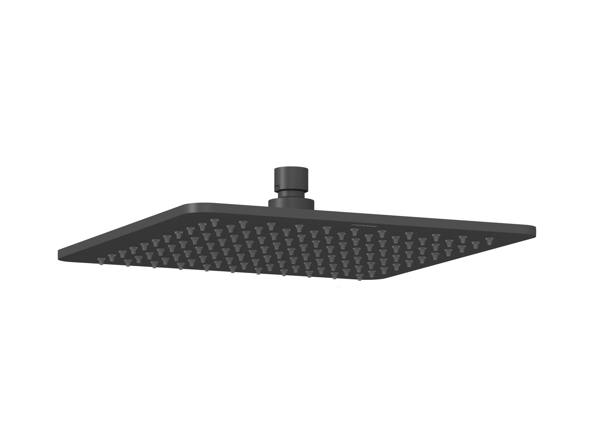 Ravak Esőztető szögletes fejzuhany, 250x250 mm 986.20BLM, matt fekete – Zuhanyfejek
