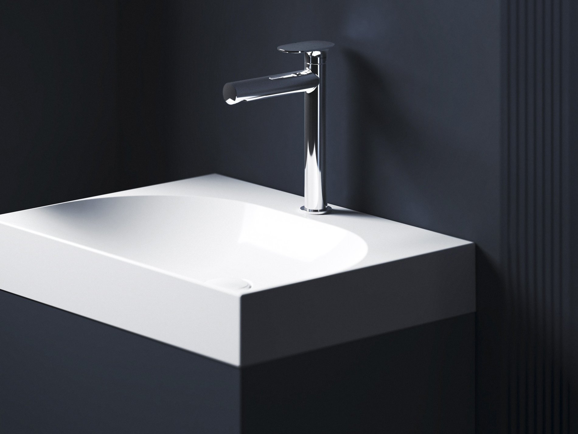 Ravak Spring mosdócsaptelep 255 mm, leeresztő nélkül, króm SG 014.00CR – Mosdó csaptelepek