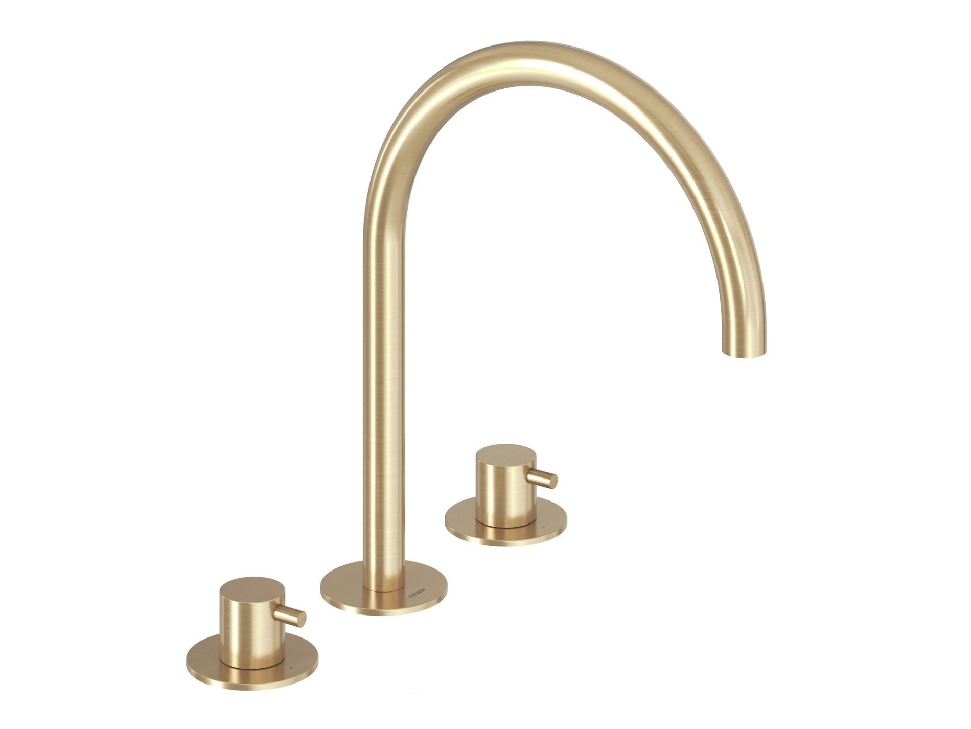 Ravak Espirit álló mosdócsaptelep, 3 furatos 270 mm leeresztő nélkül ES 018.60GLB, gold – Arany, Mosdó csaptelepek
