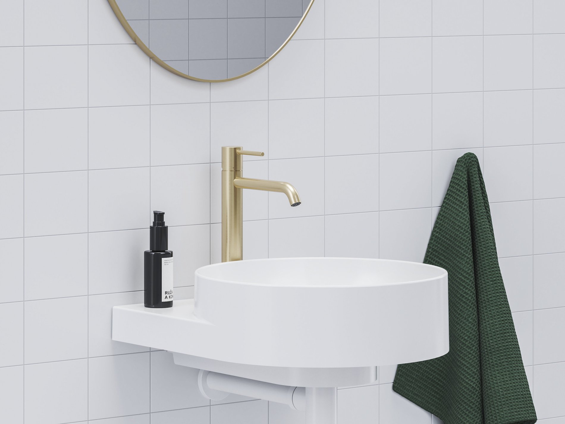 Ravak Espirit álló mosdócsaptelep 250 mm leeresztő nélkül ES 014.60GLB, gold – Mosdó csaptelepek