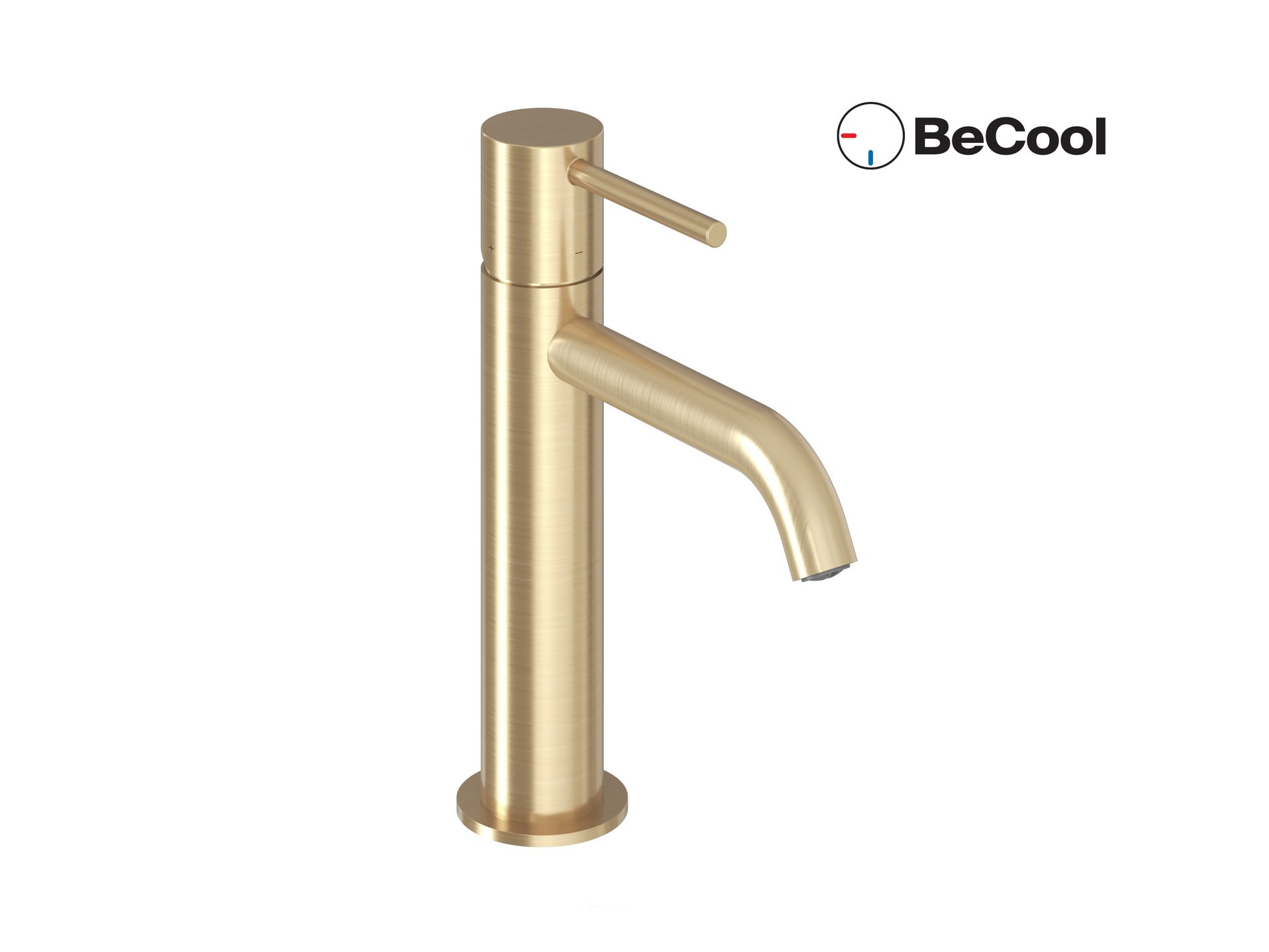 Ravak Espirit álló mosdócsaptelep BeCool 190 mm leeresztő nélkül ES 012.61GLB, gold – Arany, Mosdó csaptelepek