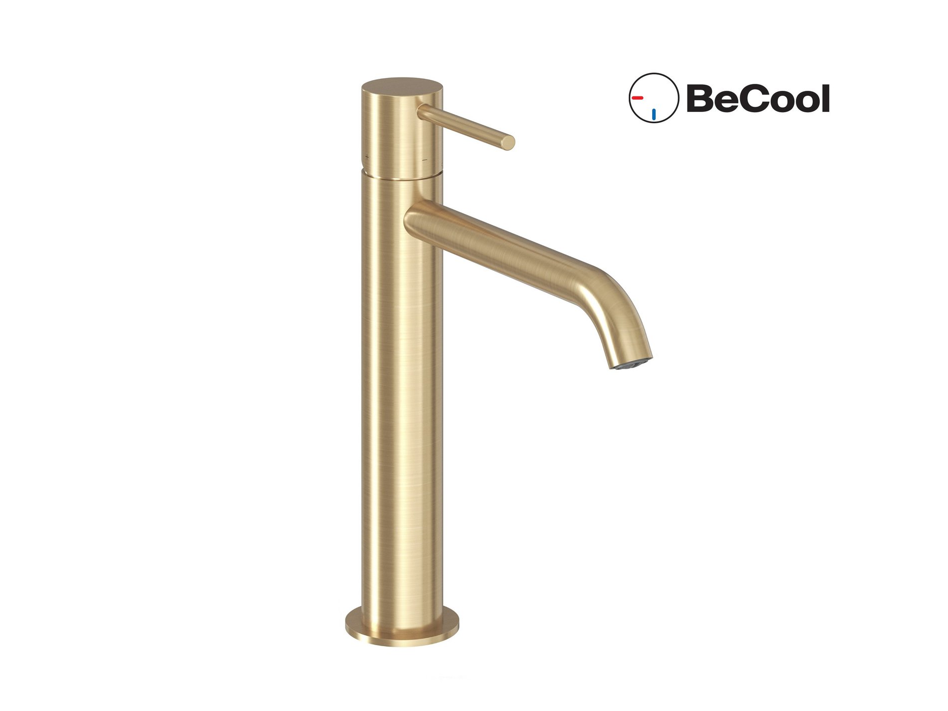 Ravak Espirit álló mosdócsaptelep BeCool 250 mm leeresztő nélkül ES 014.61GLB, gold – Arany, Mosdó csaptelepek