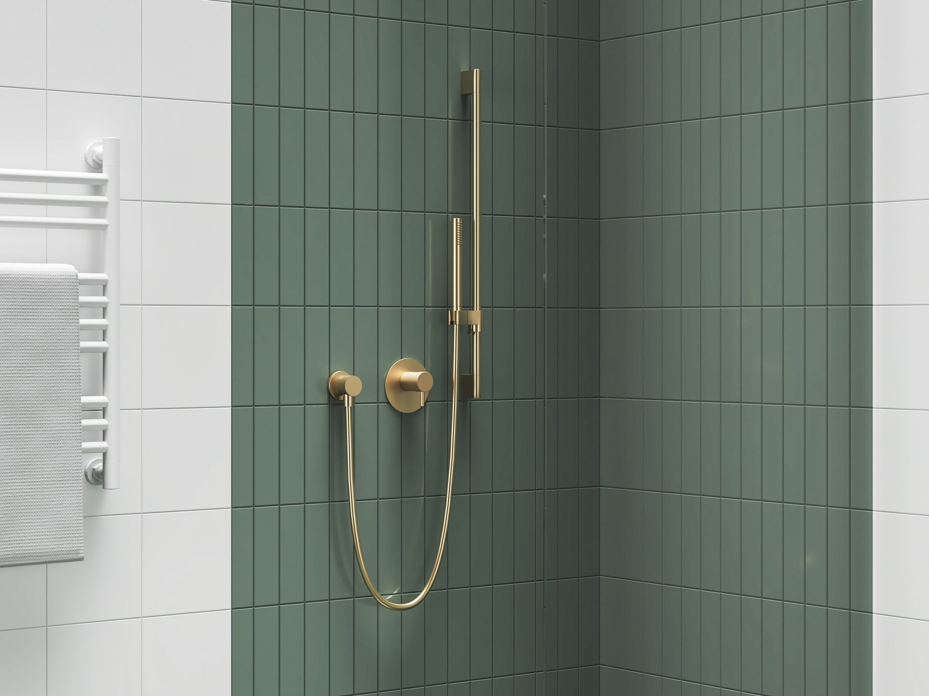 Ravak Fali zuhany csatlakozó 701.60GLB, gold – Arany, Zuhanyrud