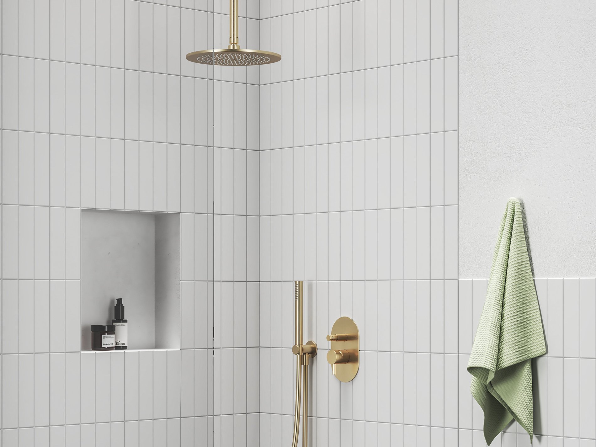 Ravak Mennyezeti kar 704.60GLB, 30 cm gold – Arany, Zuhanyfejek