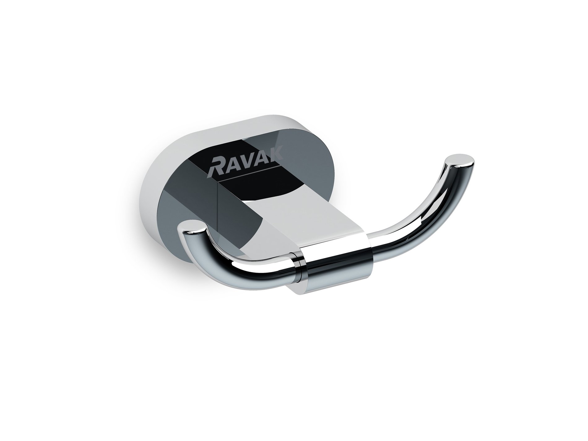 Ravak Chrome dupla fogas CR 100.00CR, króm – Fürdőszobai kiegészítő